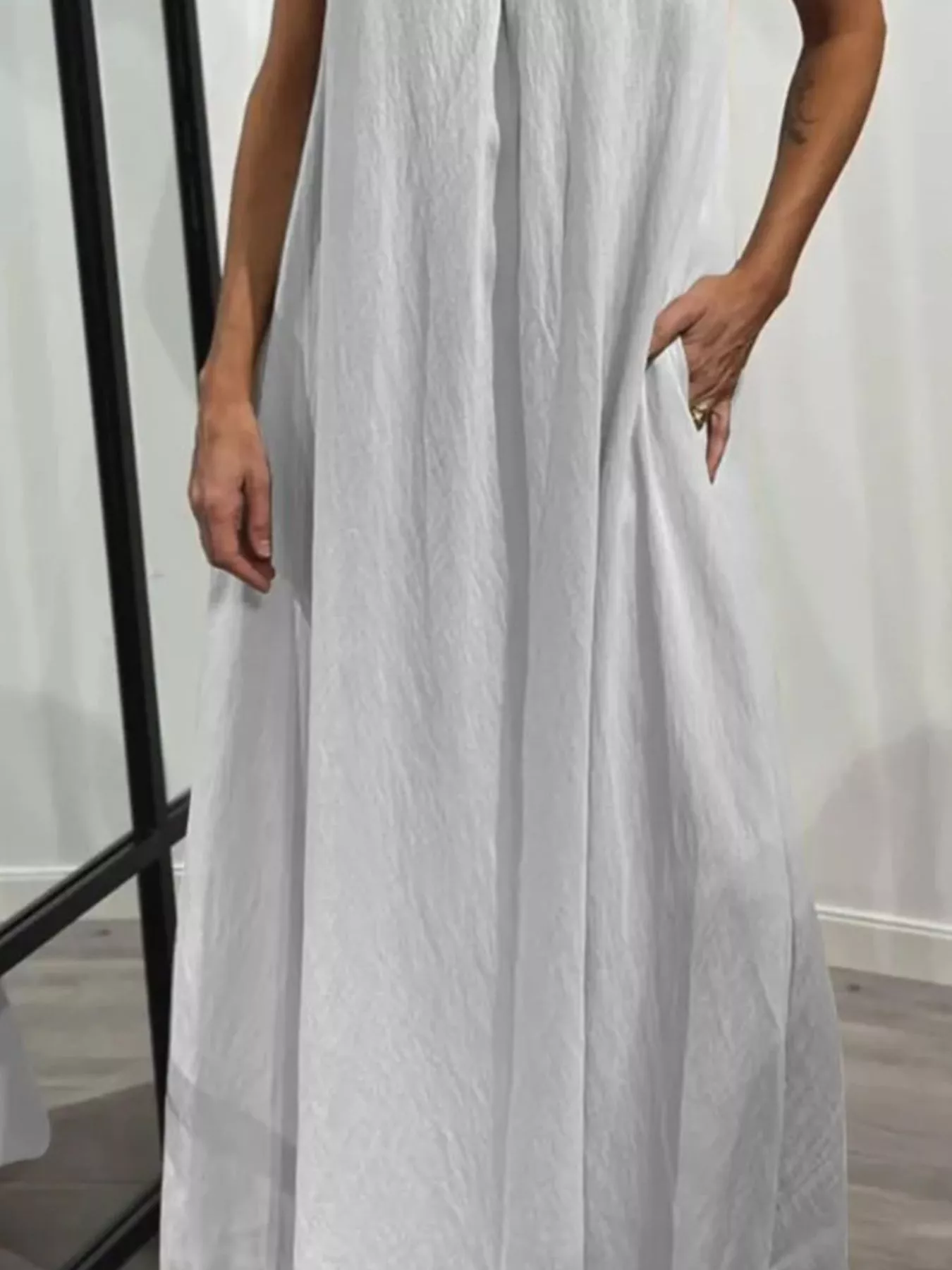 Full Size Ruffled Strap Flowy Maxi Dress Plus Size - Image 14