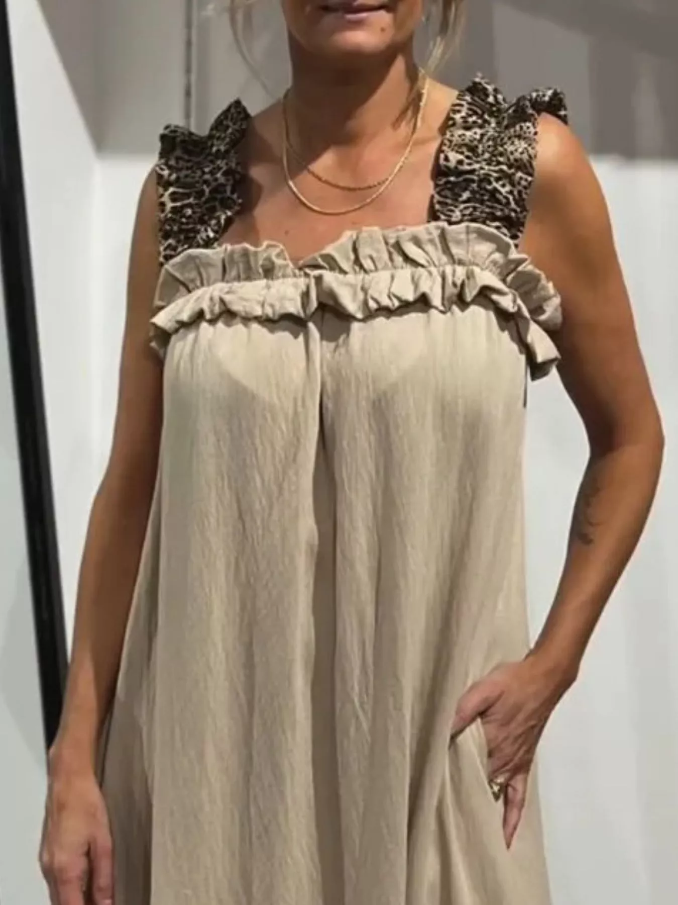 Full Size Ruffled Strap Flowy Maxi Dress Plus Size - Image 20
