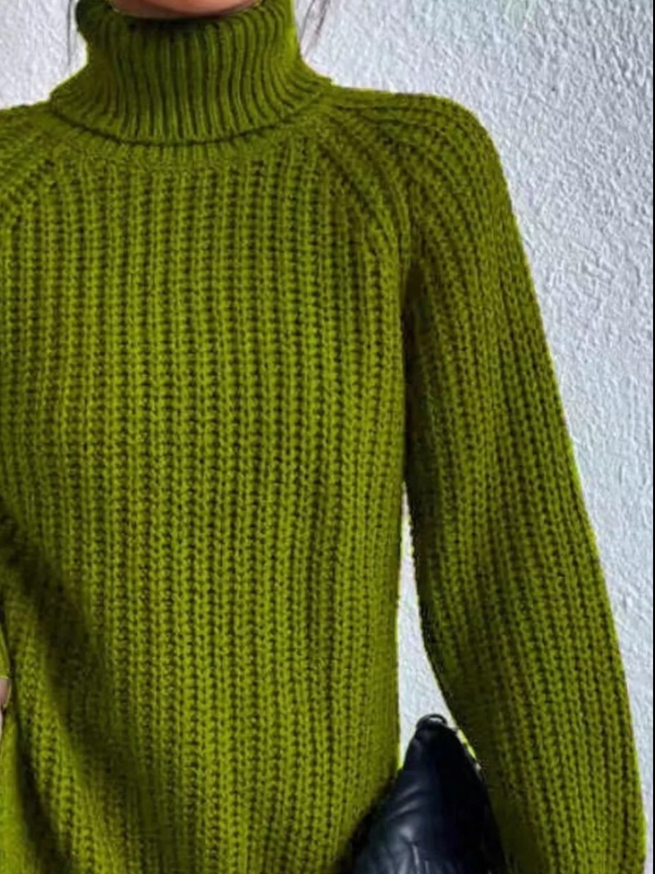 Full Size Turtleneck Long Sleeve Sweater Plus Size - Image 11