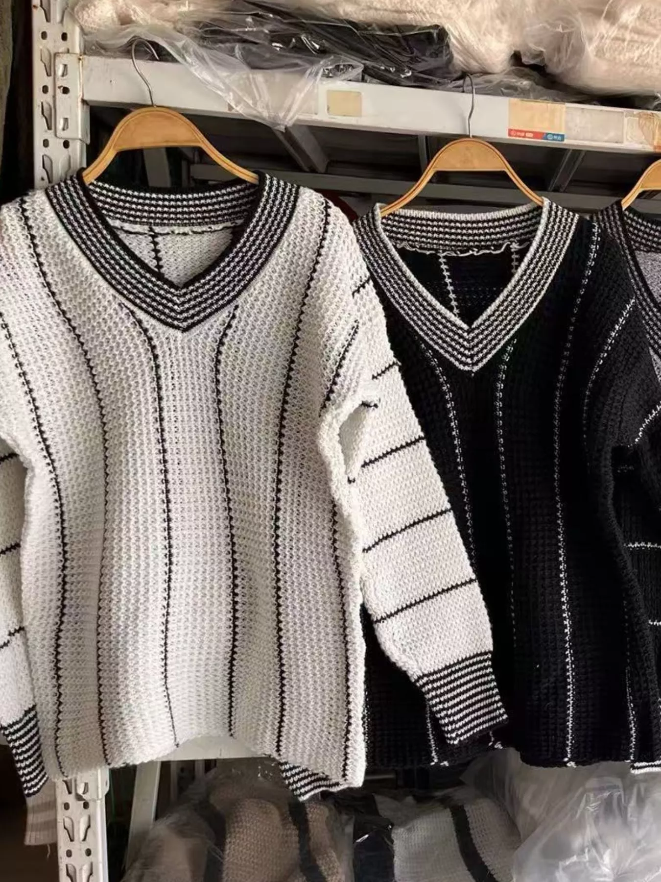 Full Size V-Neck Textured Knit Sweater Plus Size - Image 13
