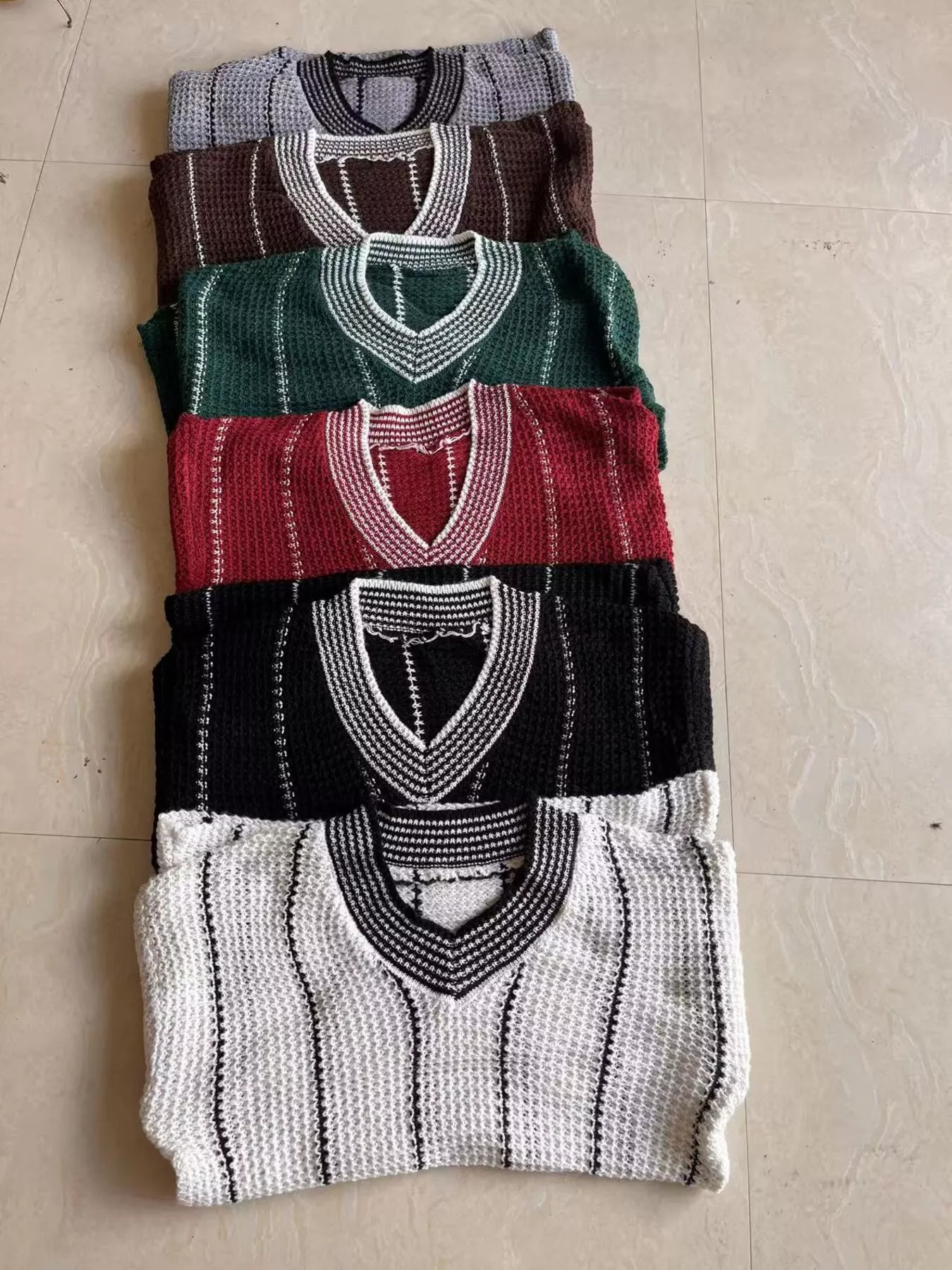 Full Size V-Neck Textured Knit Sweater Plus Size - Image 23