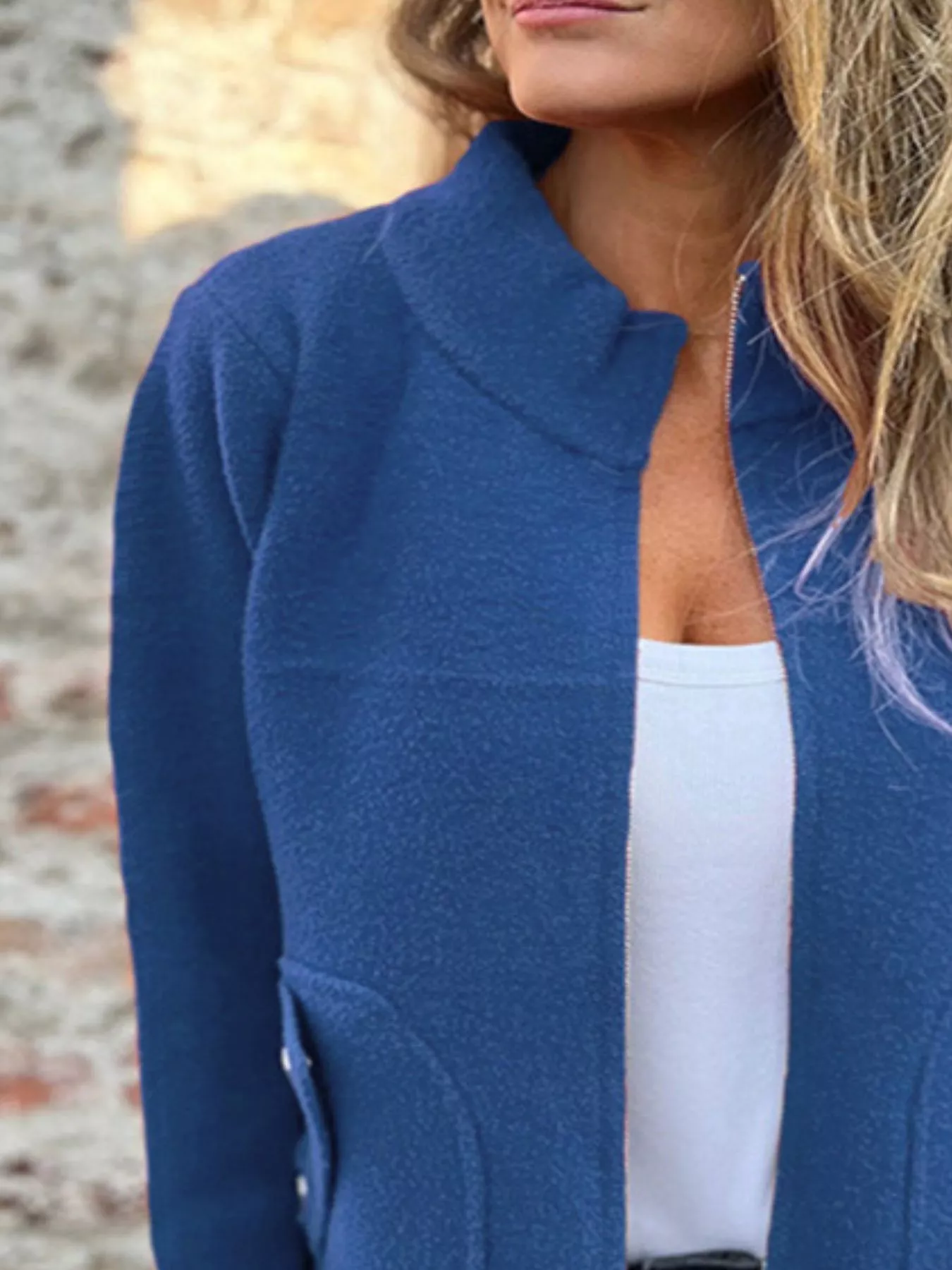 Full Size Zip-Up Long Sleeve Outerwear Plus Size - Image 11