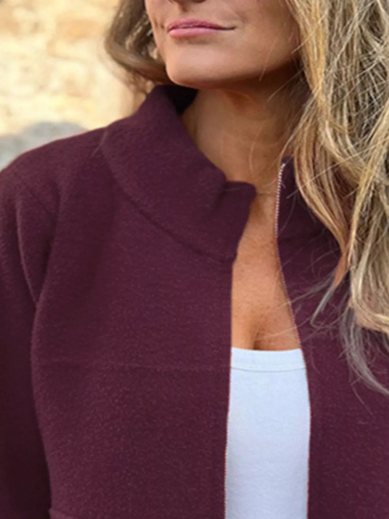 Full Size Zip-Up Long Sleeve Outerwear Plus Size - Image 20