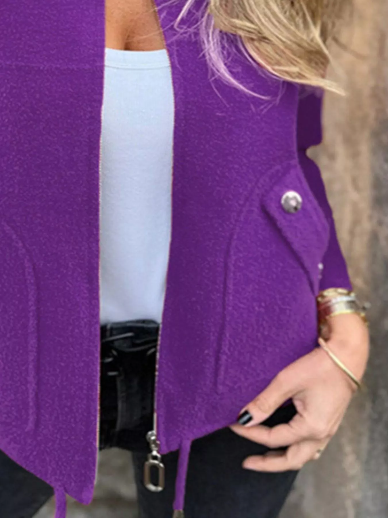 Full Size Zip-Up Long Sleeve Outerwear Plus Size - Image 27