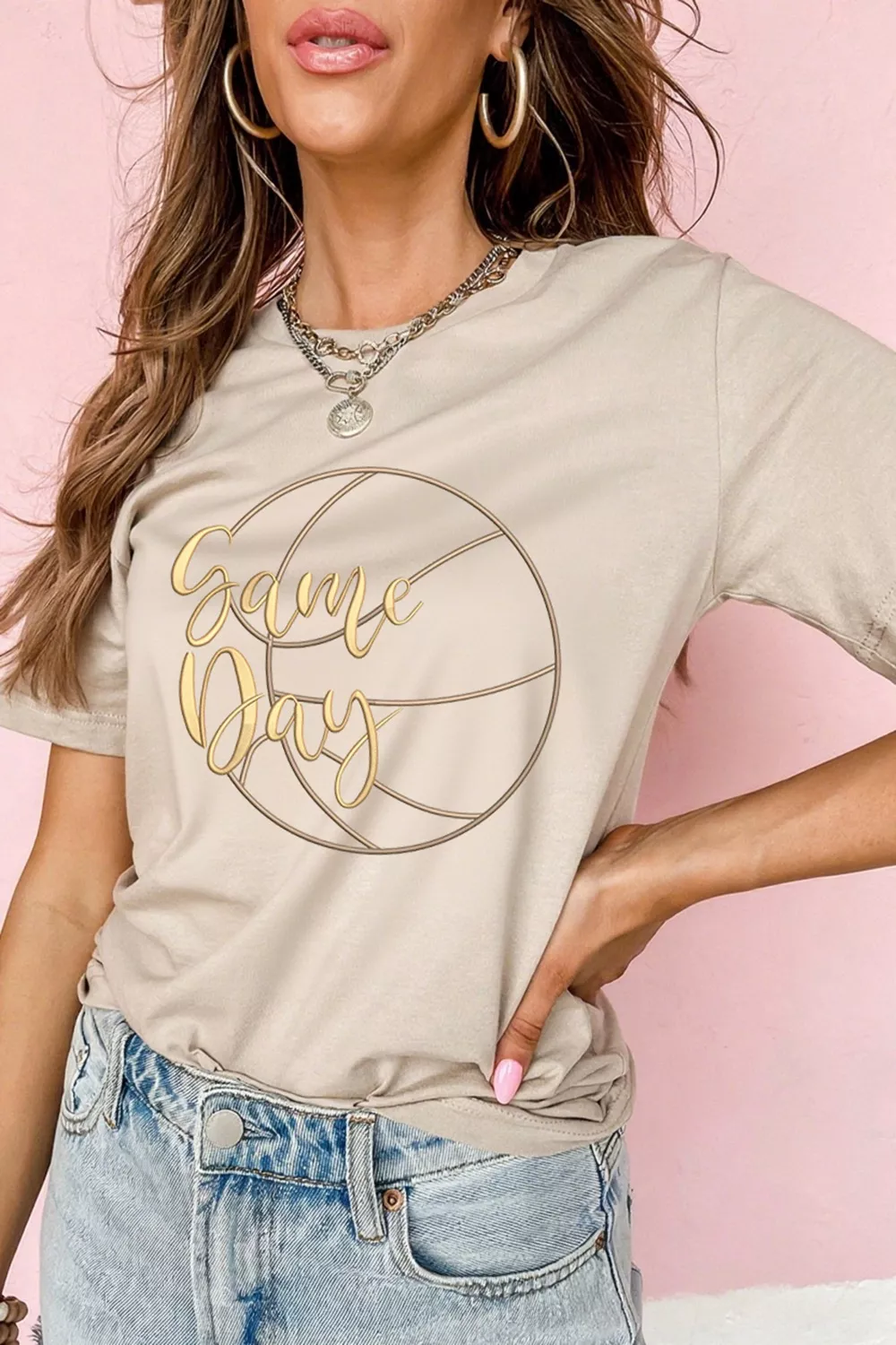 Game Day Basketball Graphic Tee - Image 2