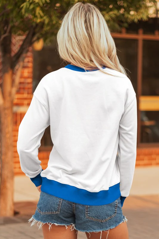 GAME DAY Varsity Stripe Crewneck Sweatshirt - Image 12