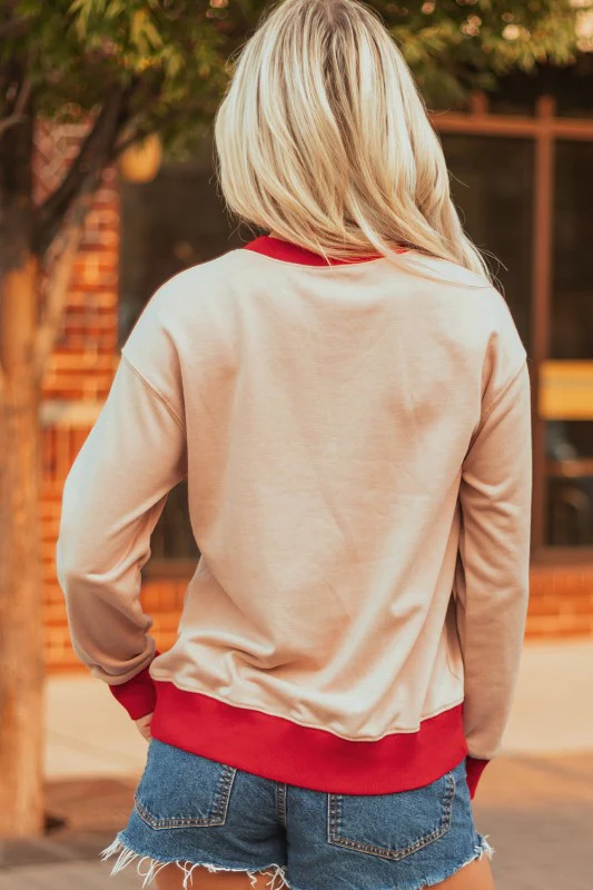 GAME DAY Varsity Stripe Crewneck Sweatshirt - Image 2