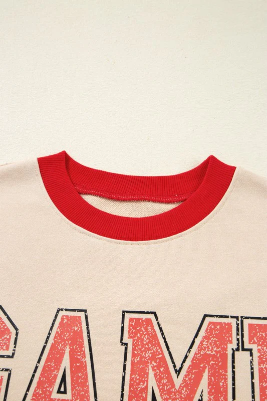 GAME DAY Varsity Stripe Crewneck Sweatshirt - Image 8