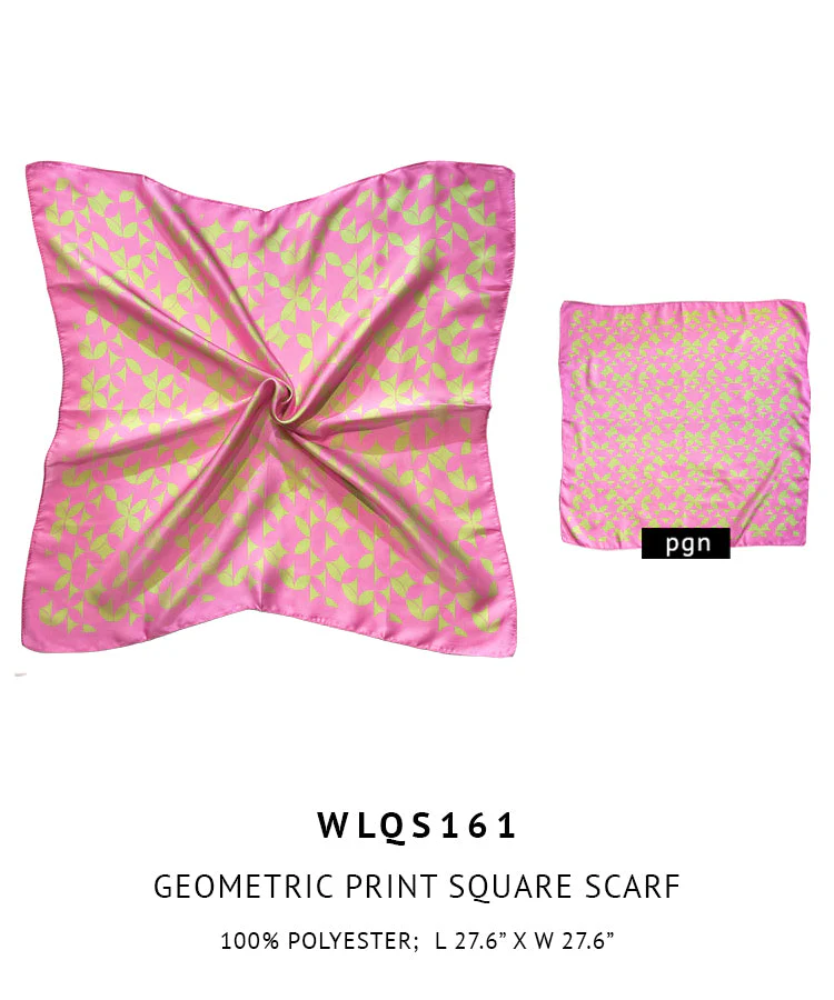 Geometric Print Square Scarf - Image 3