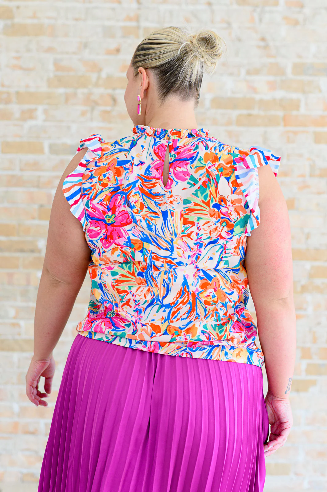 Get Out of Town Ruffle Sleeve Top - Image 6