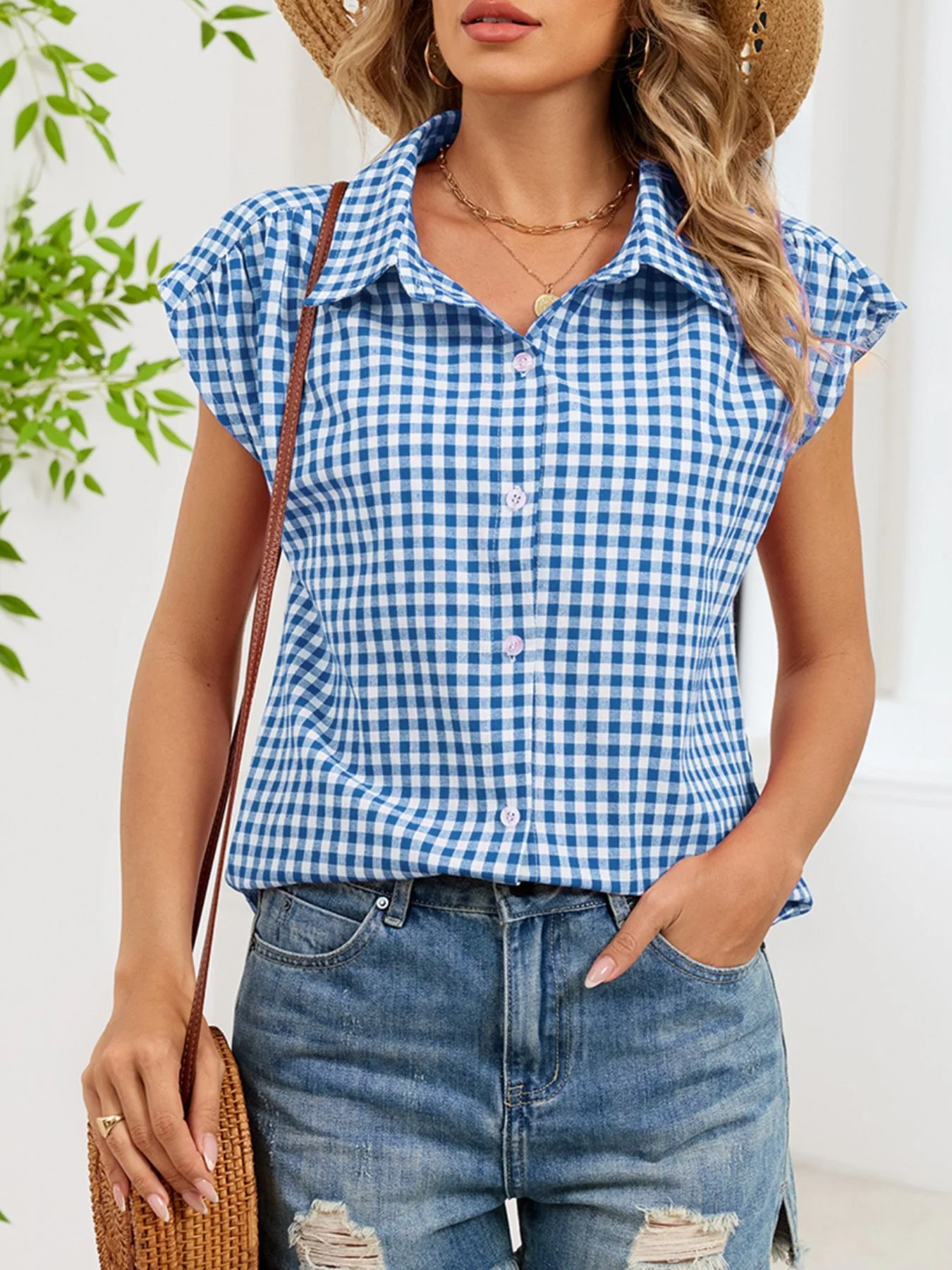 Gingham Button-Down Shirt - Image 12