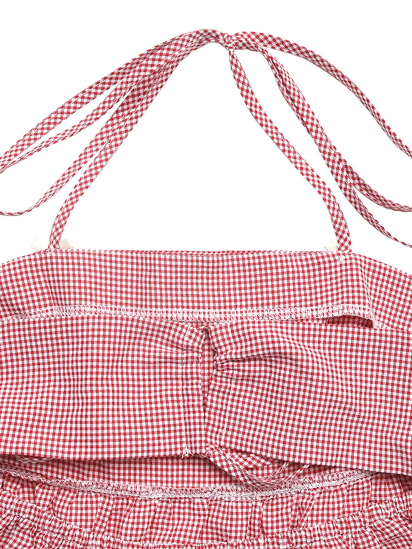 Gingham Halter Neck Cami Top - Image 7