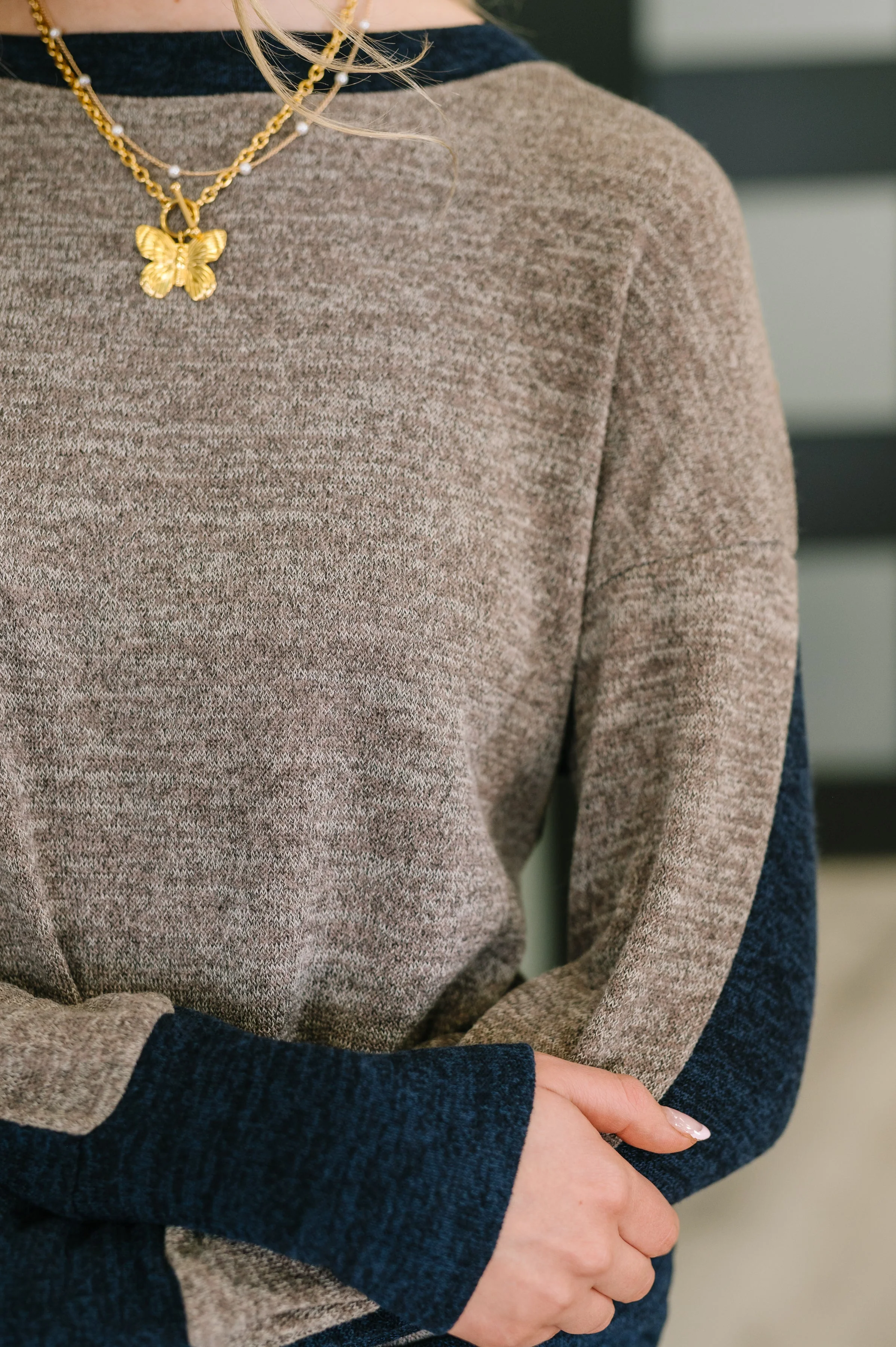 Give Me a Call Color Block Pullover - Image 2