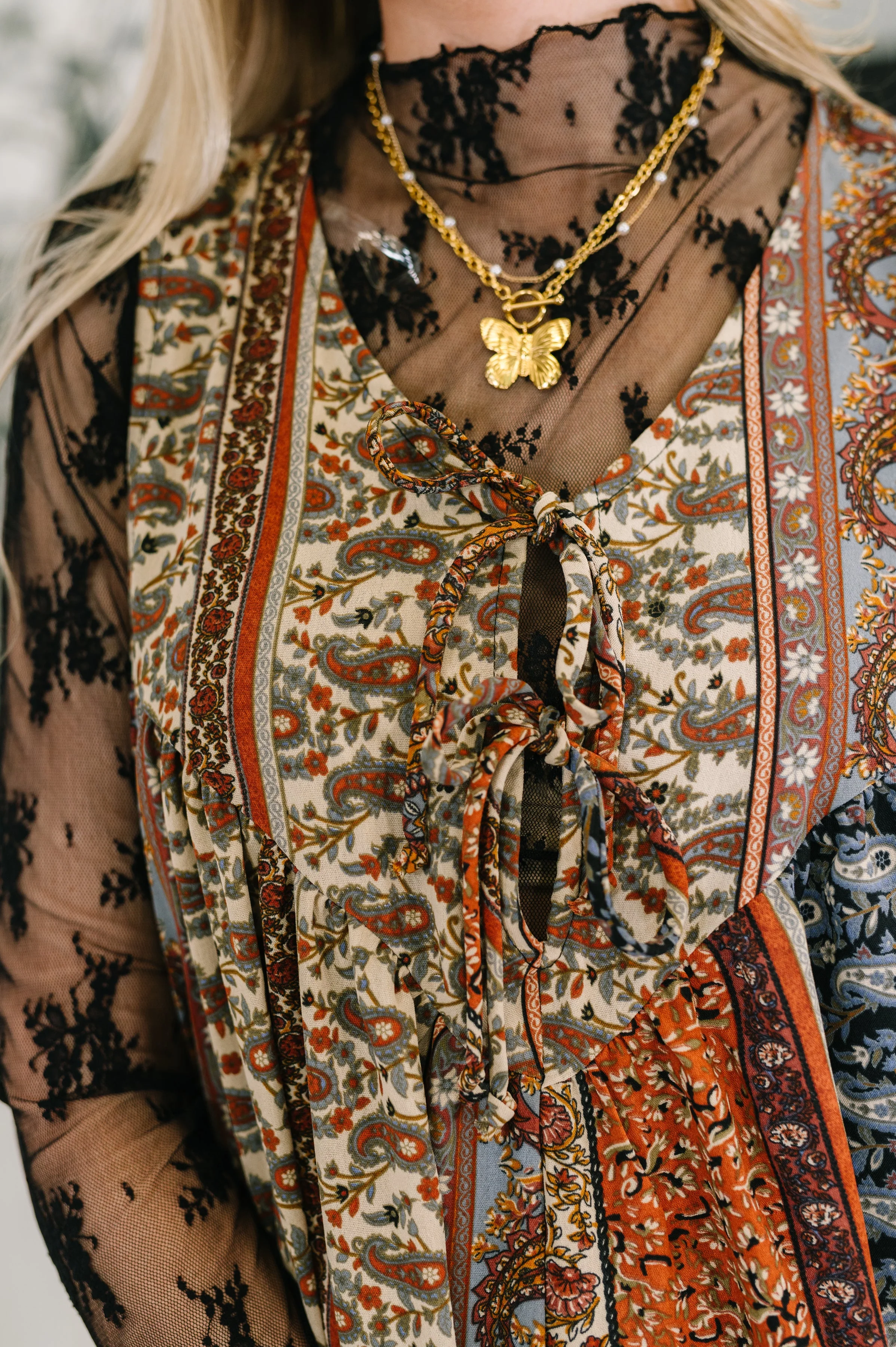 Going with the Flow Mixed Print Jumpsuit - Image 2