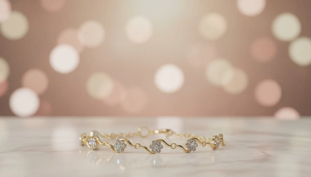 Gold Floral Bracelet