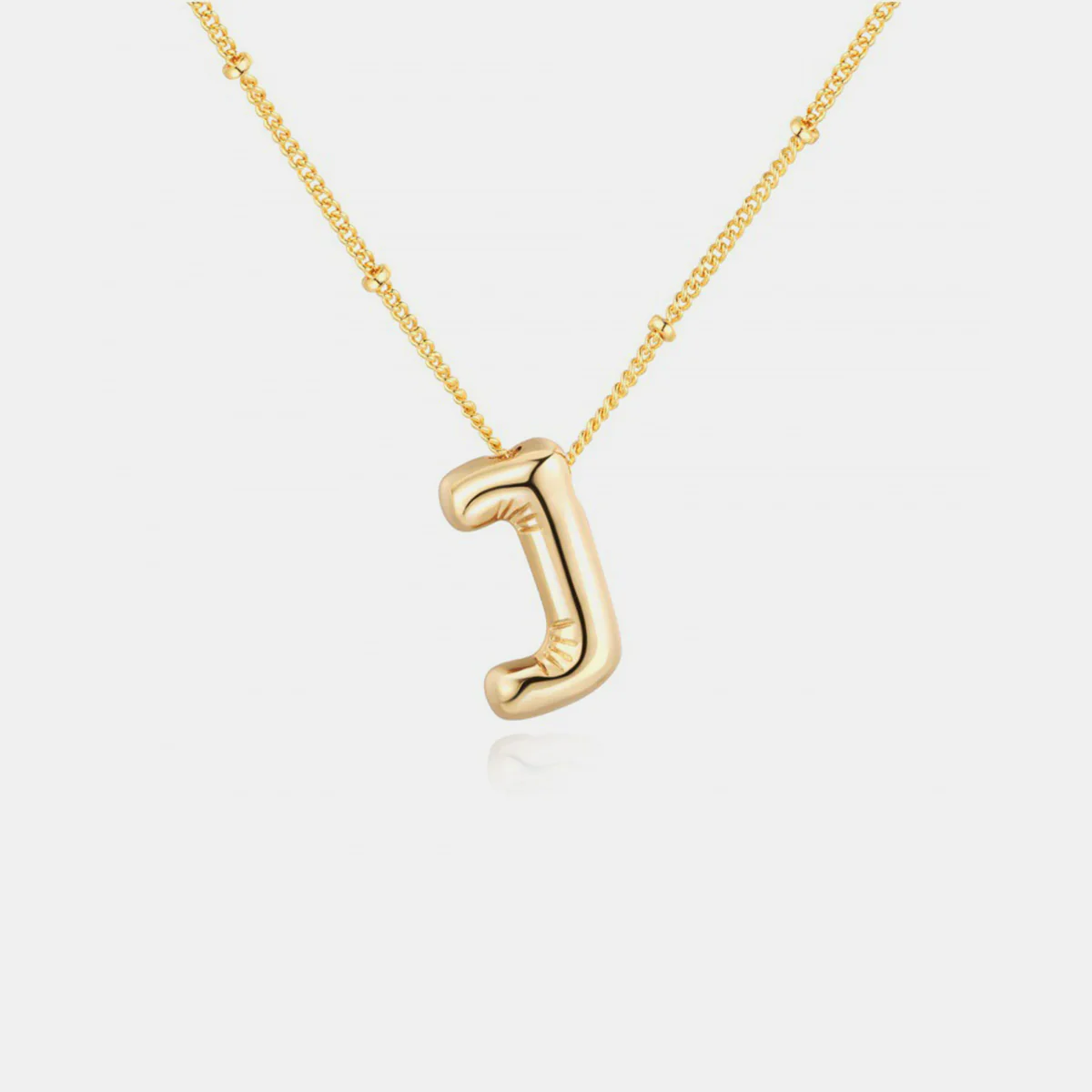 Gold-Plated Letter Pendant Necklace - Image 10