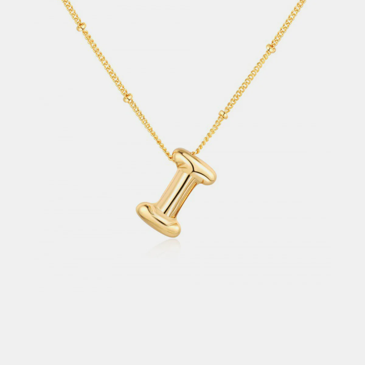 Gold-Plated Letter Pendant Necklace - Image 9