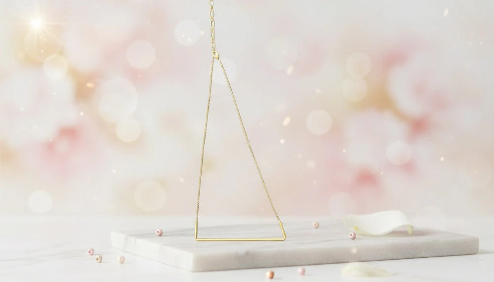 Golden Strong-Lines Necklace