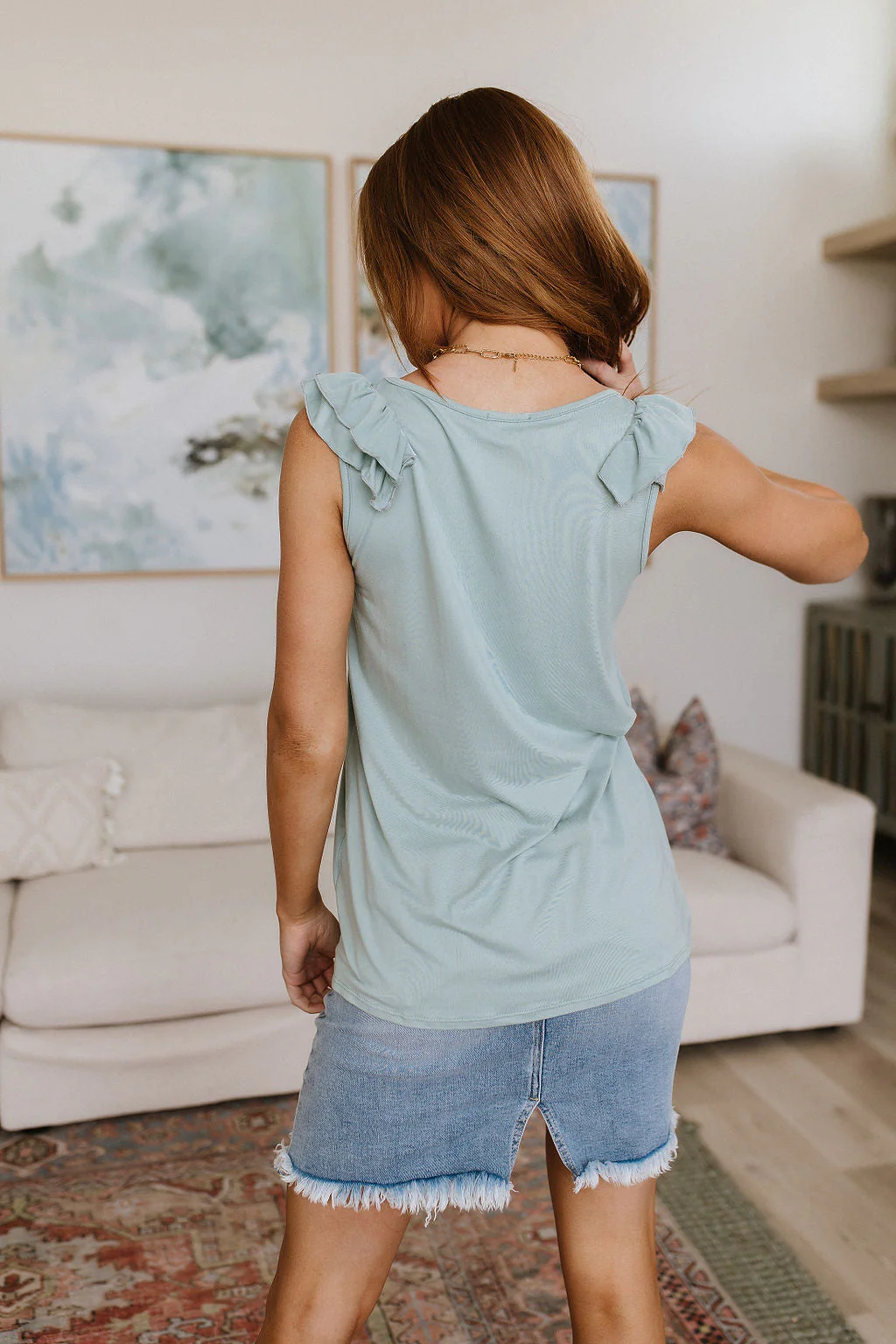 Good For You Ruffle Detail Tank - Image 7