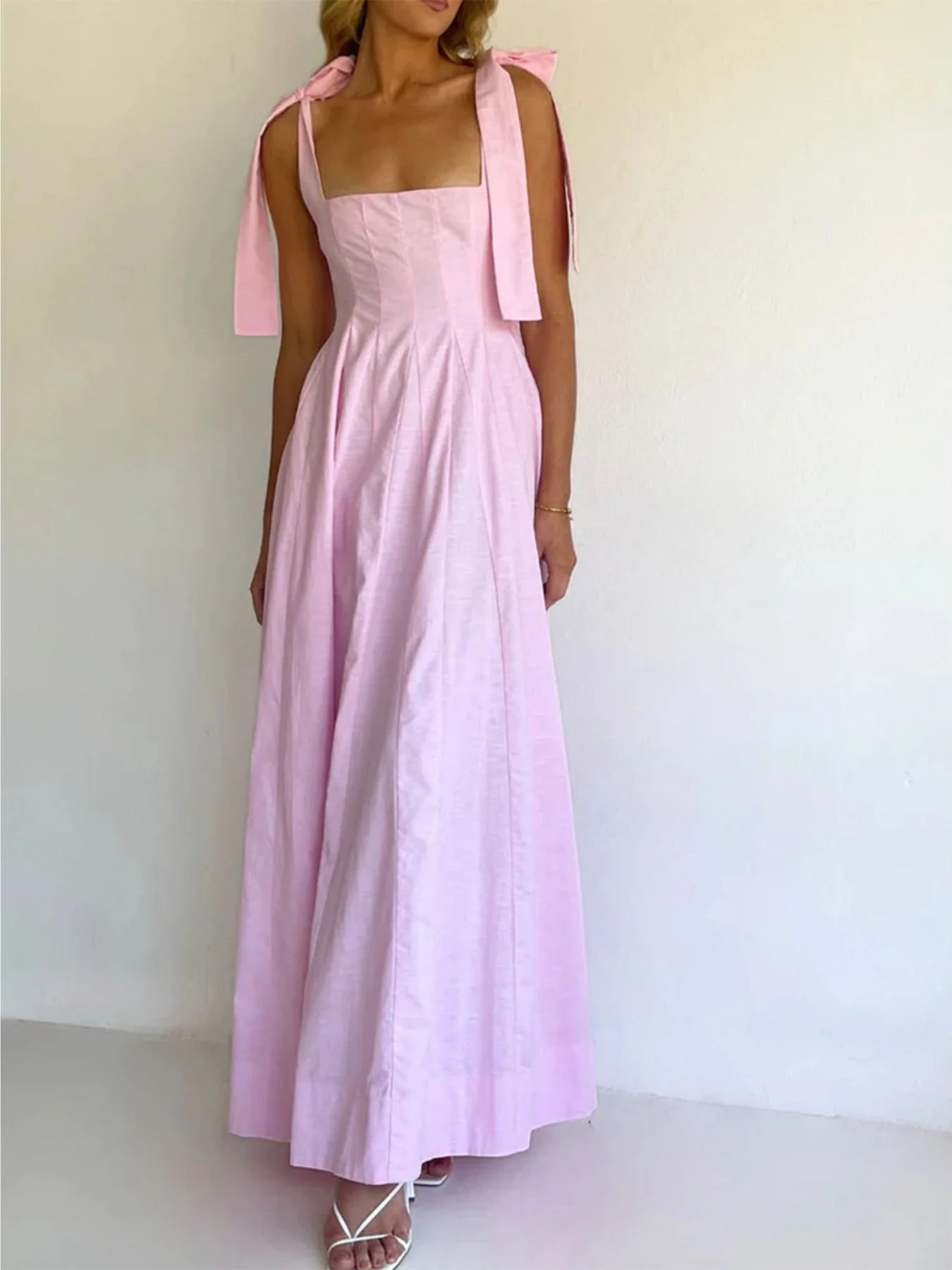 Gradient Tie Shoulder Maxi Dress - Image 14