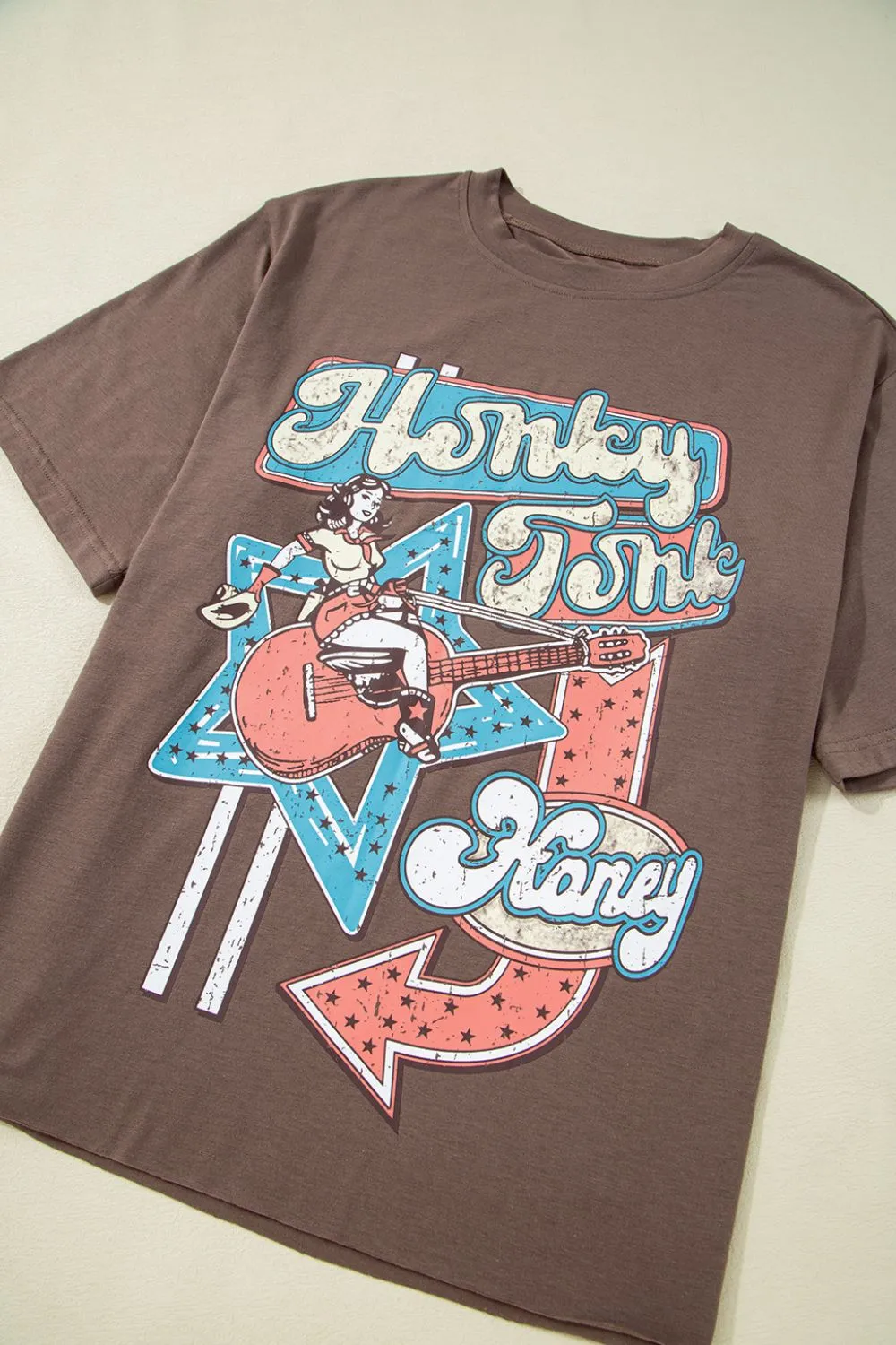 Graphic Crew Neck Western Short Sleeve Tee - Image 8