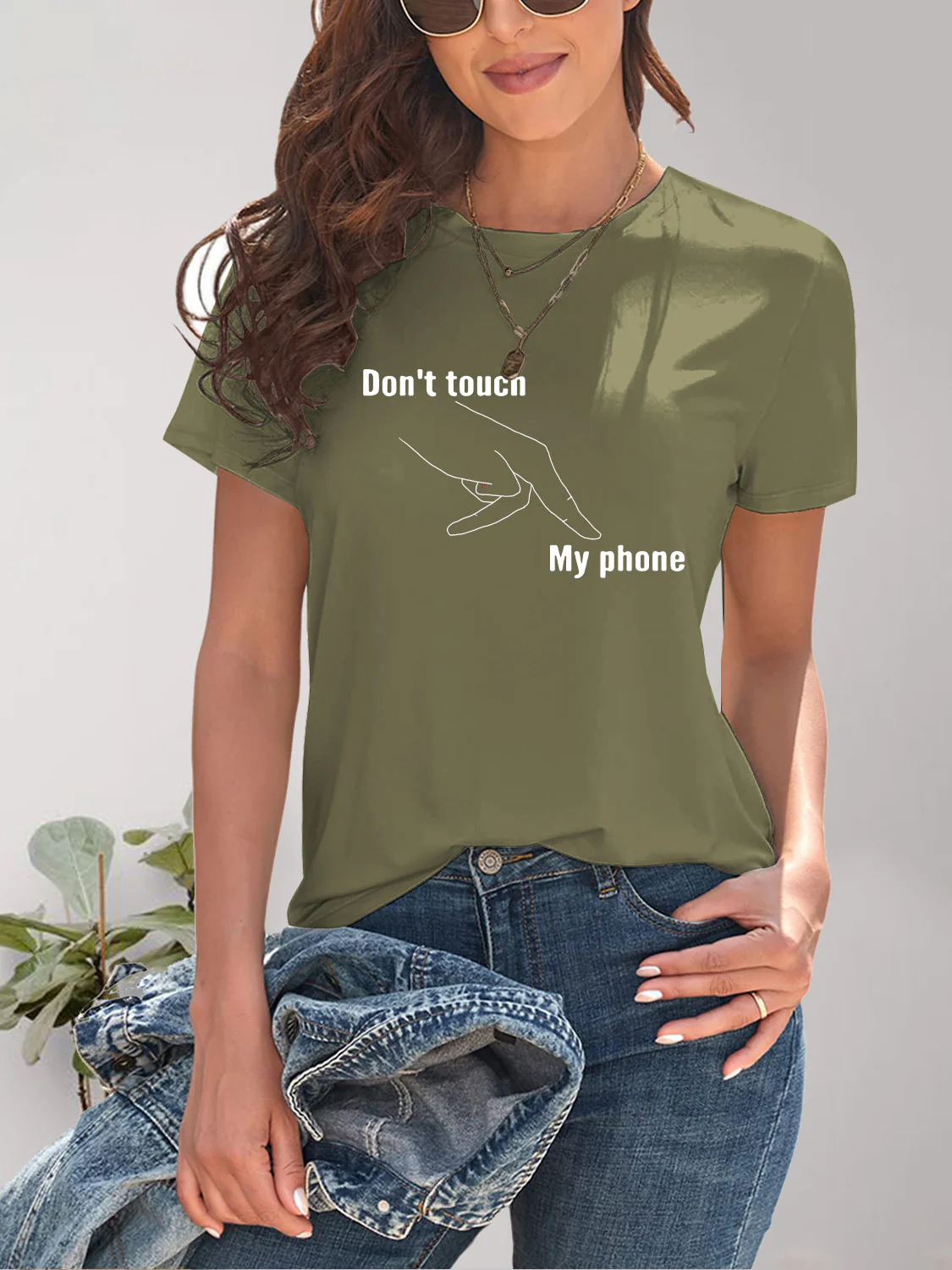 Graphic Round Neck Short Sleeve T-Shirt - Image 11