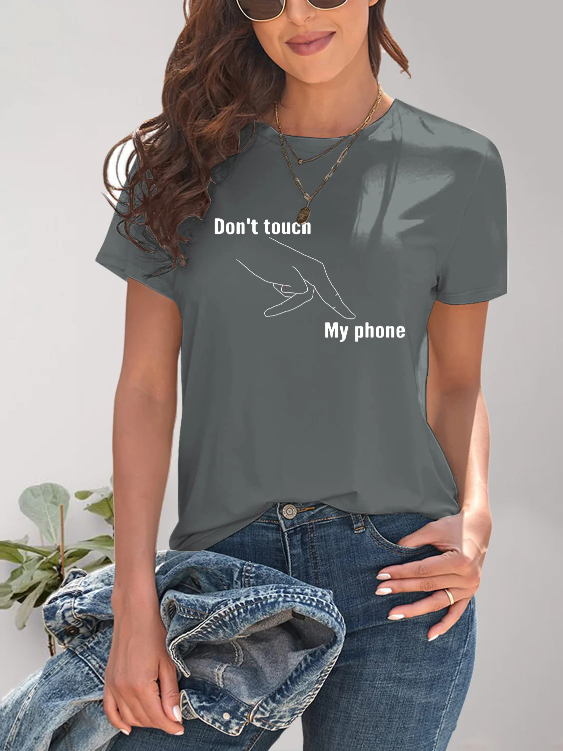 Graphic Round Neck Short Sleeve T-Shirt - Image 15