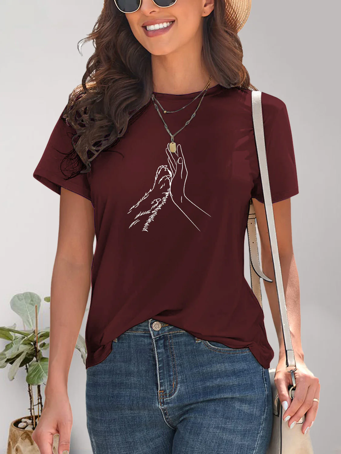 Graphic Round Neck Short Sleeve T-Shirt - Image 13