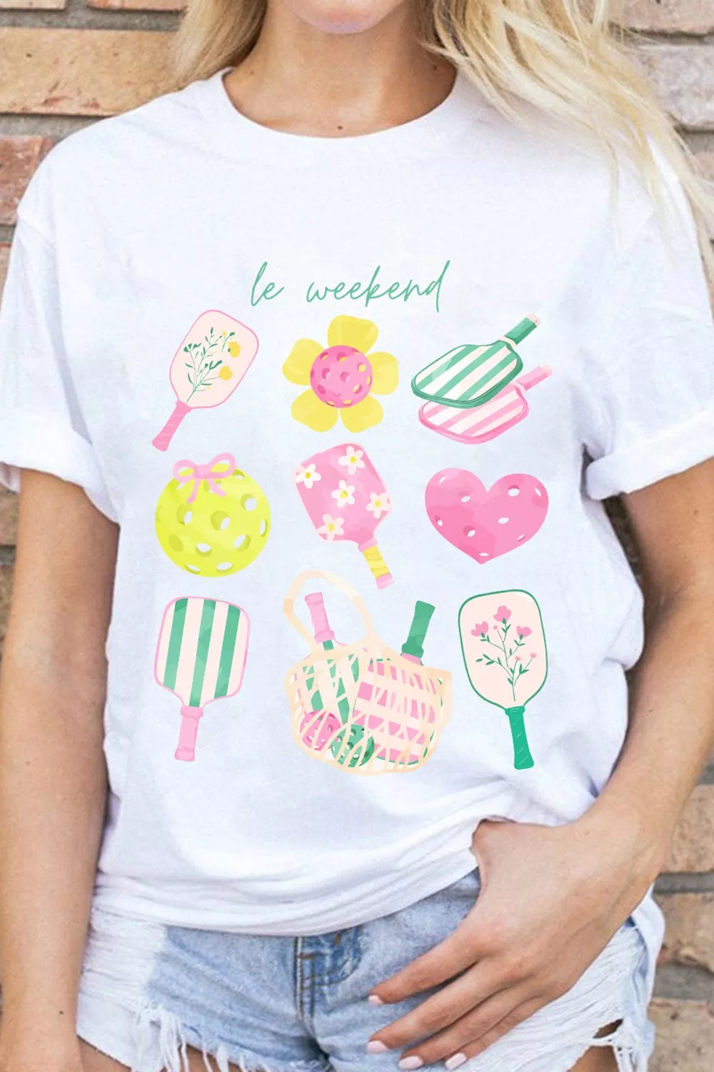 Graphic Round Neck Short Sleeve T-Shirt - Image 7