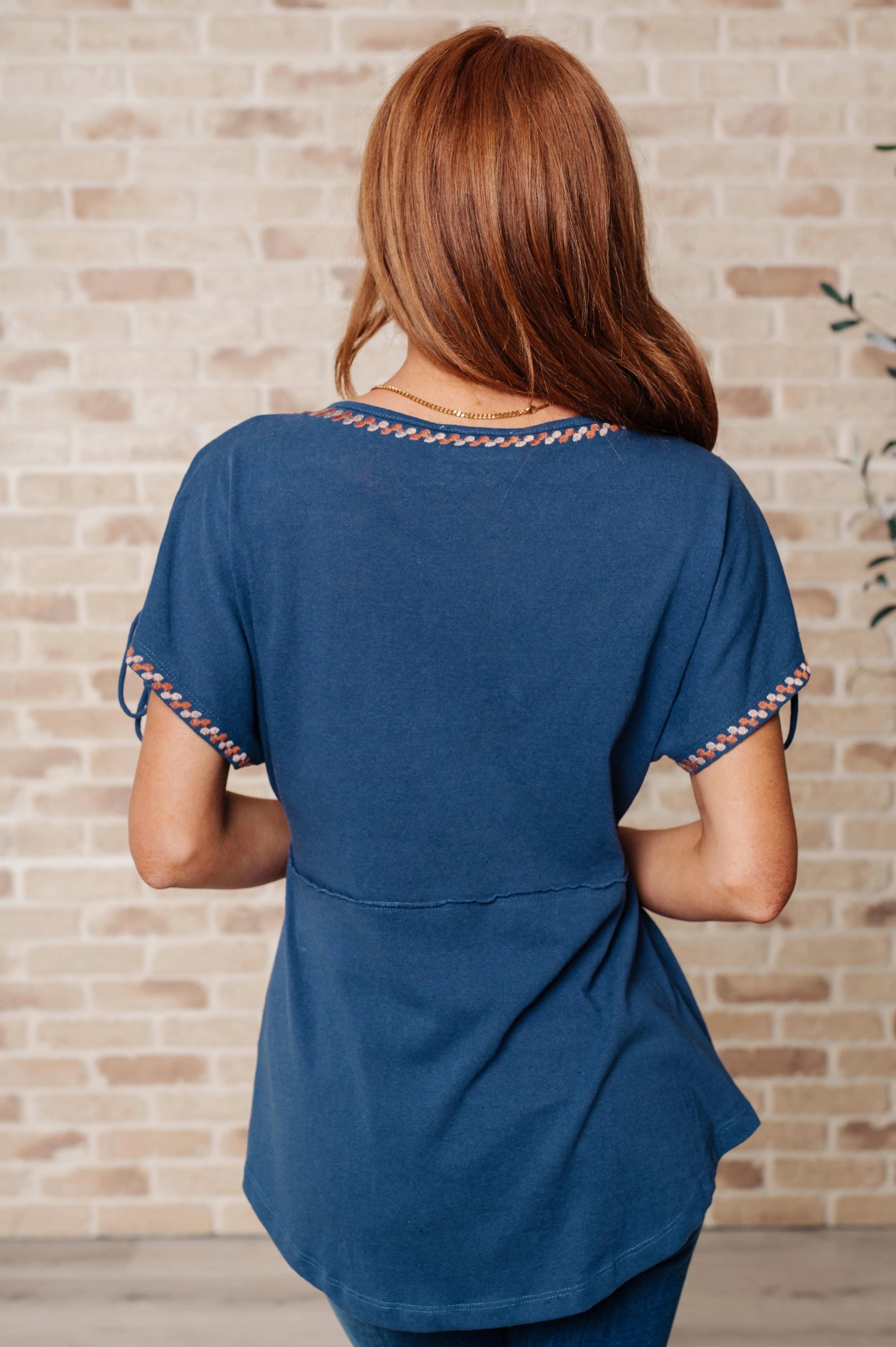 Greece Lightning V-Neck Blouse - Image 10