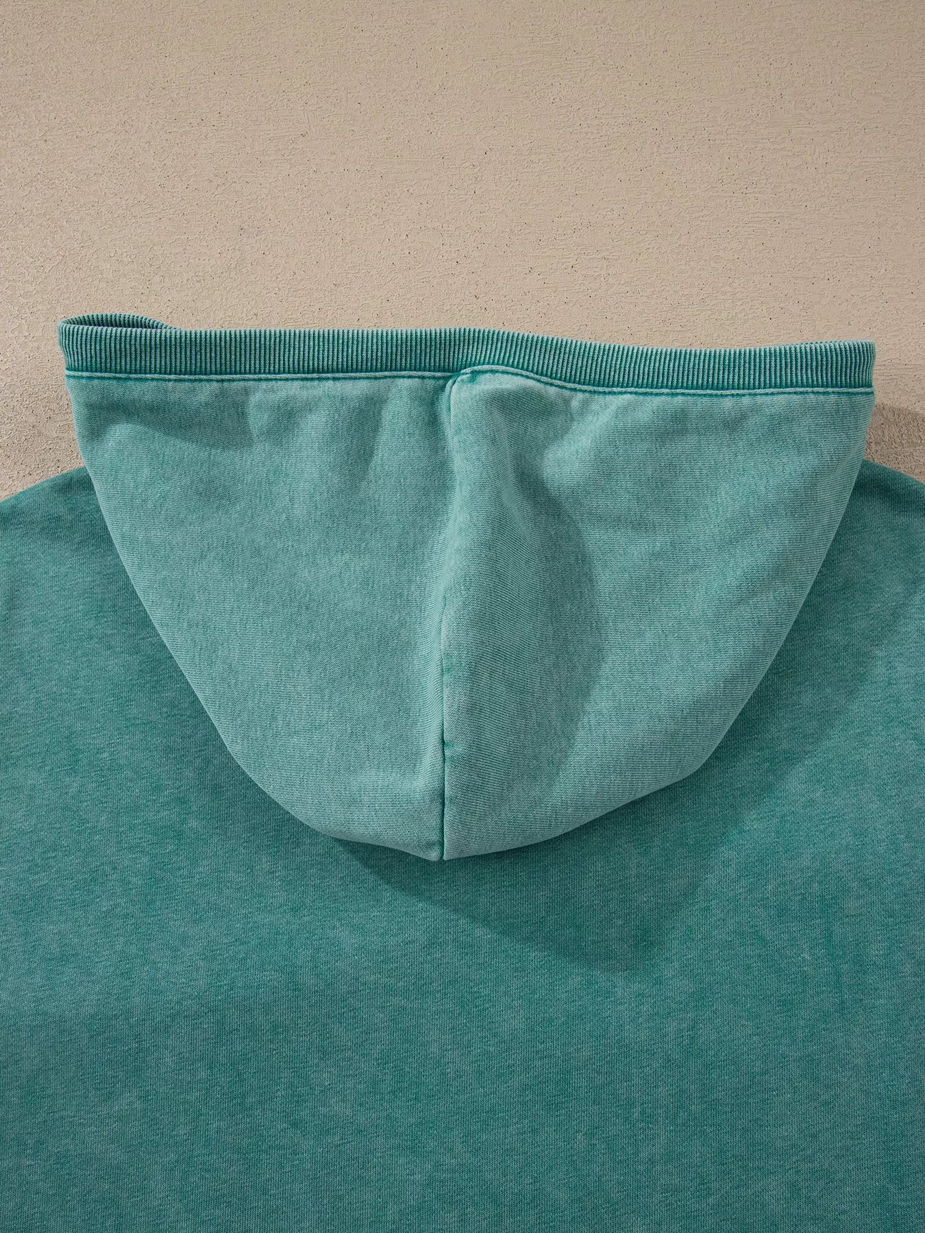 Half Zip Kangaroo Pocket Mineral Wash Baggy Hoodie - Image 10