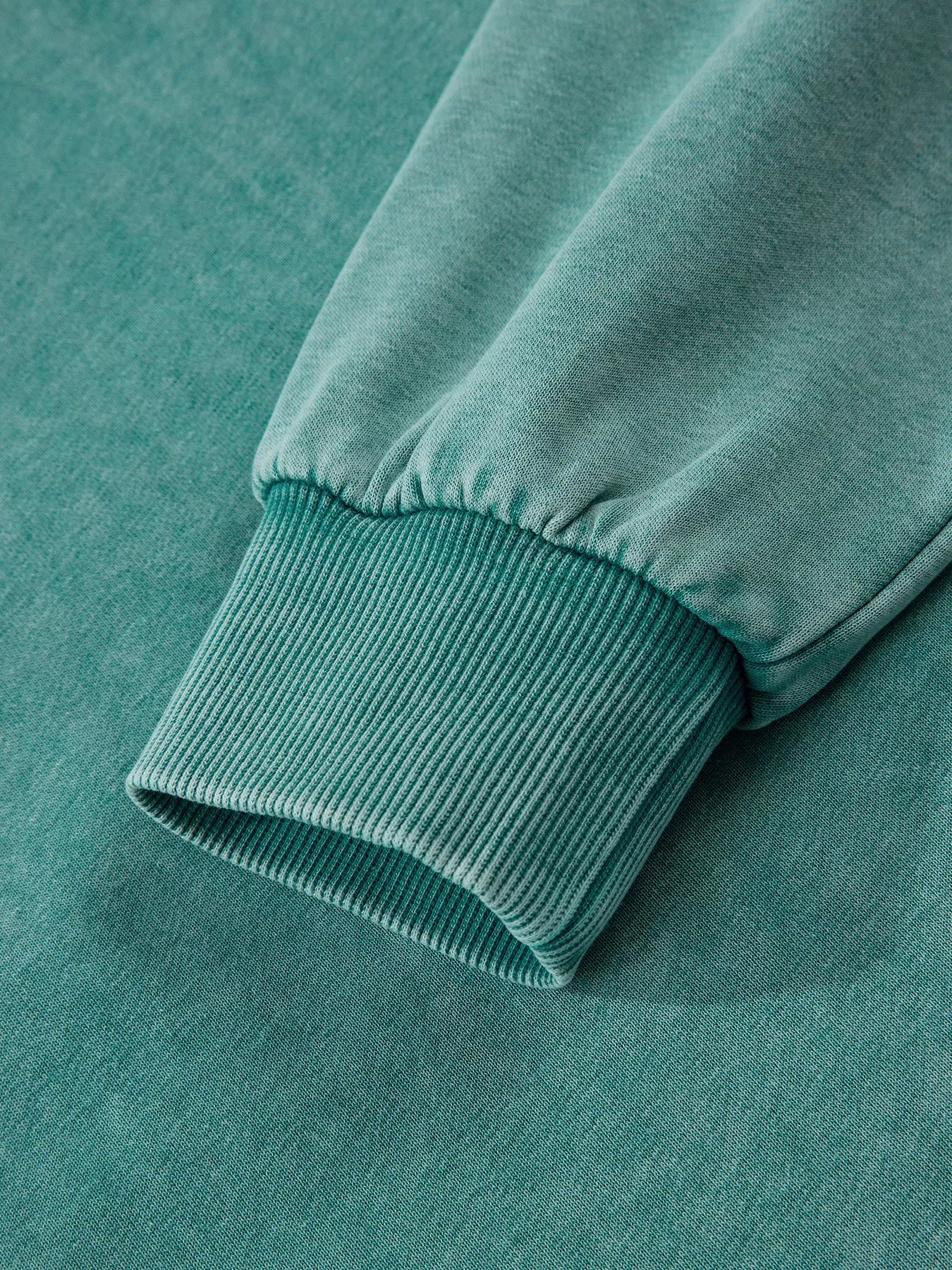Half Zip Kangaroo Pocket Mineral Wash Baggy Hoodie - Image 8