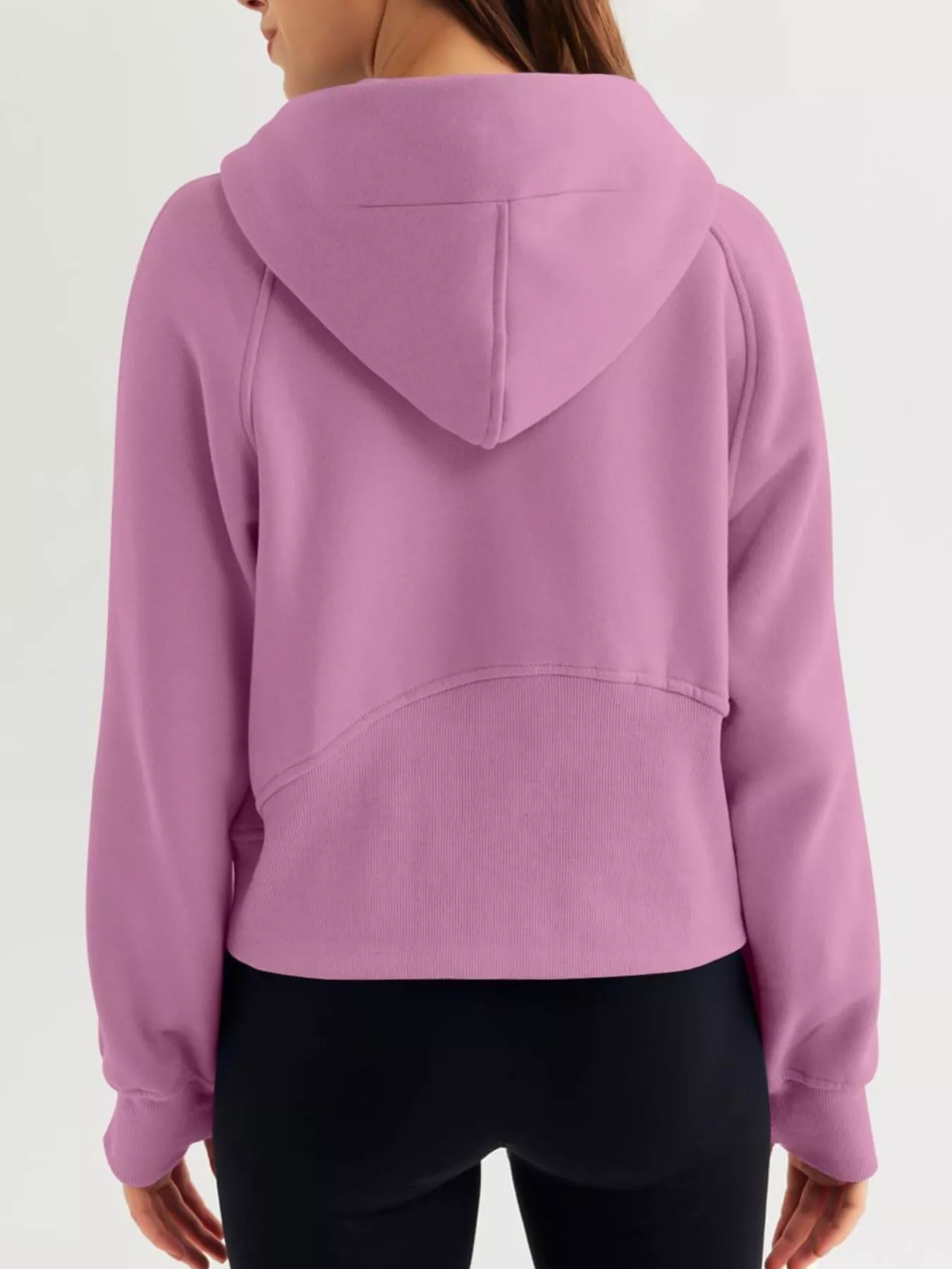 Half Zip Raglan Sleeve Hoodie - Image 6