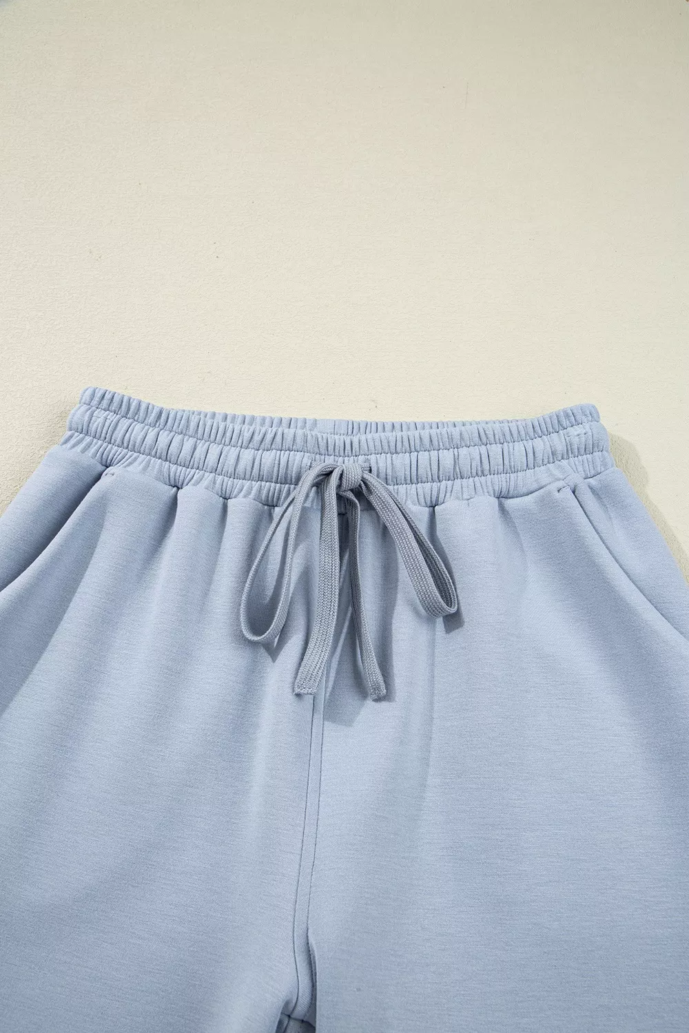 Half Zip Thumbhole Sleeve Hoodie and Pants 2pcs Outfit - Image 10