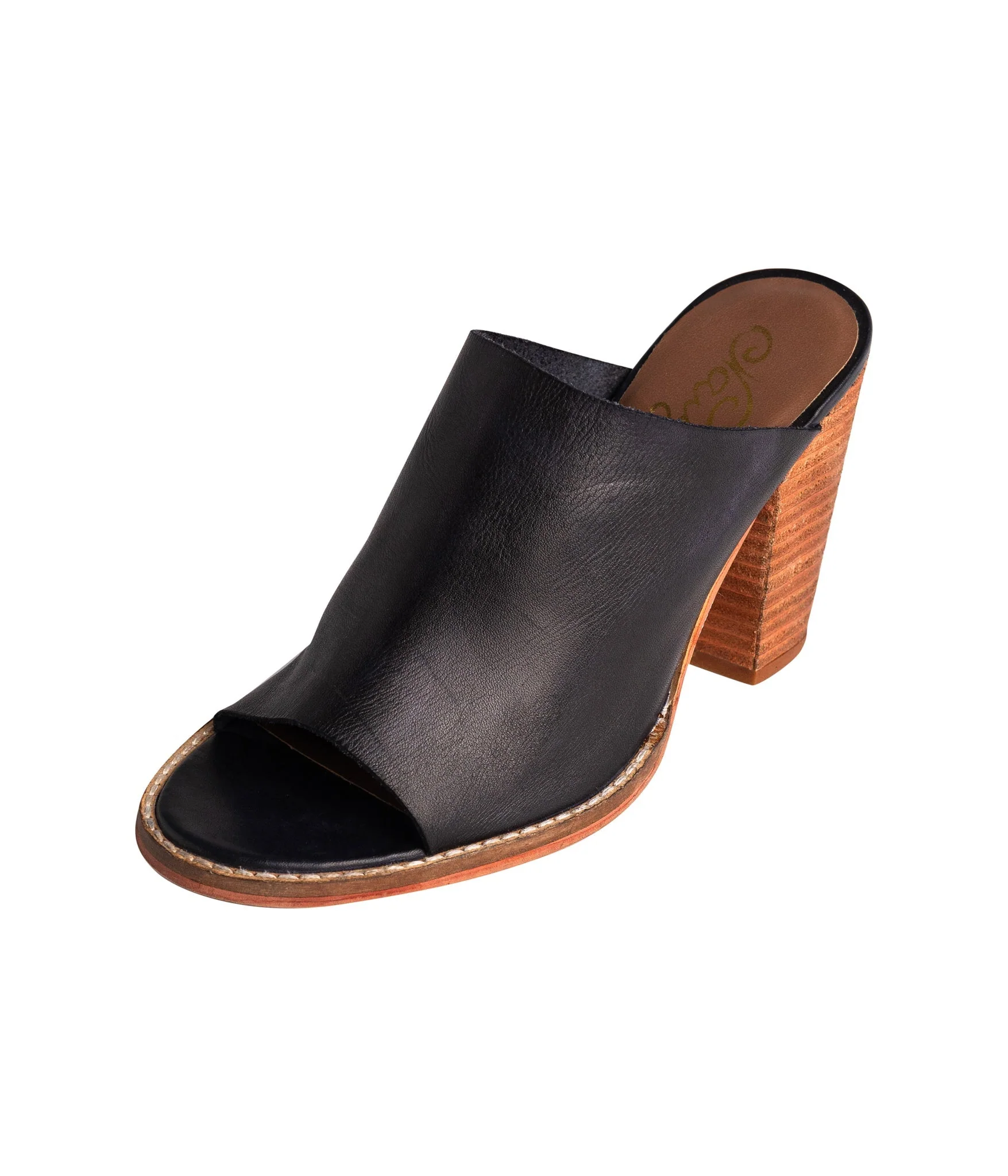 Hallie Heeled Sandal in Black - Image 9