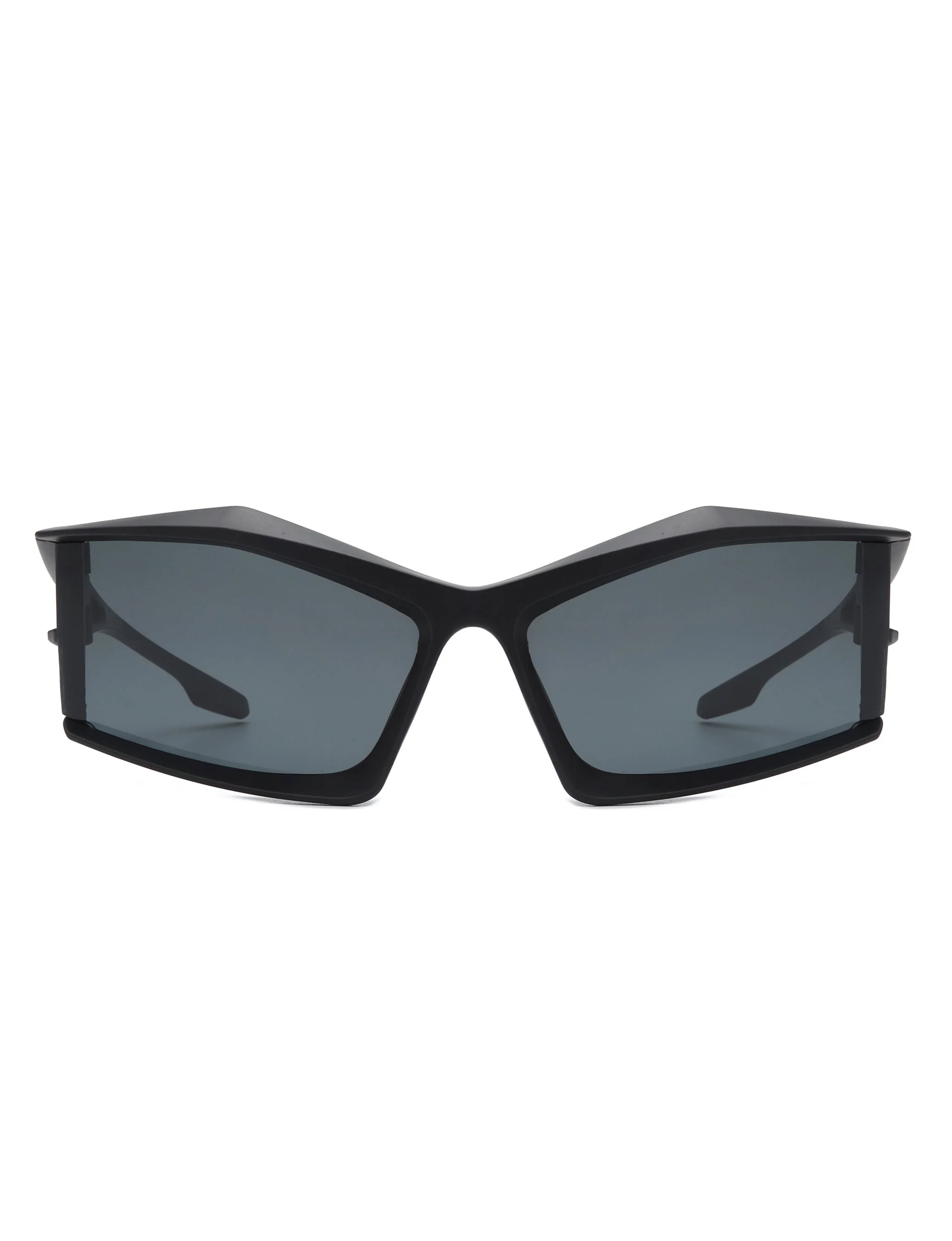 Halo - Futuristic Geometric Rectangle Fashion Sunglasses - Image 2