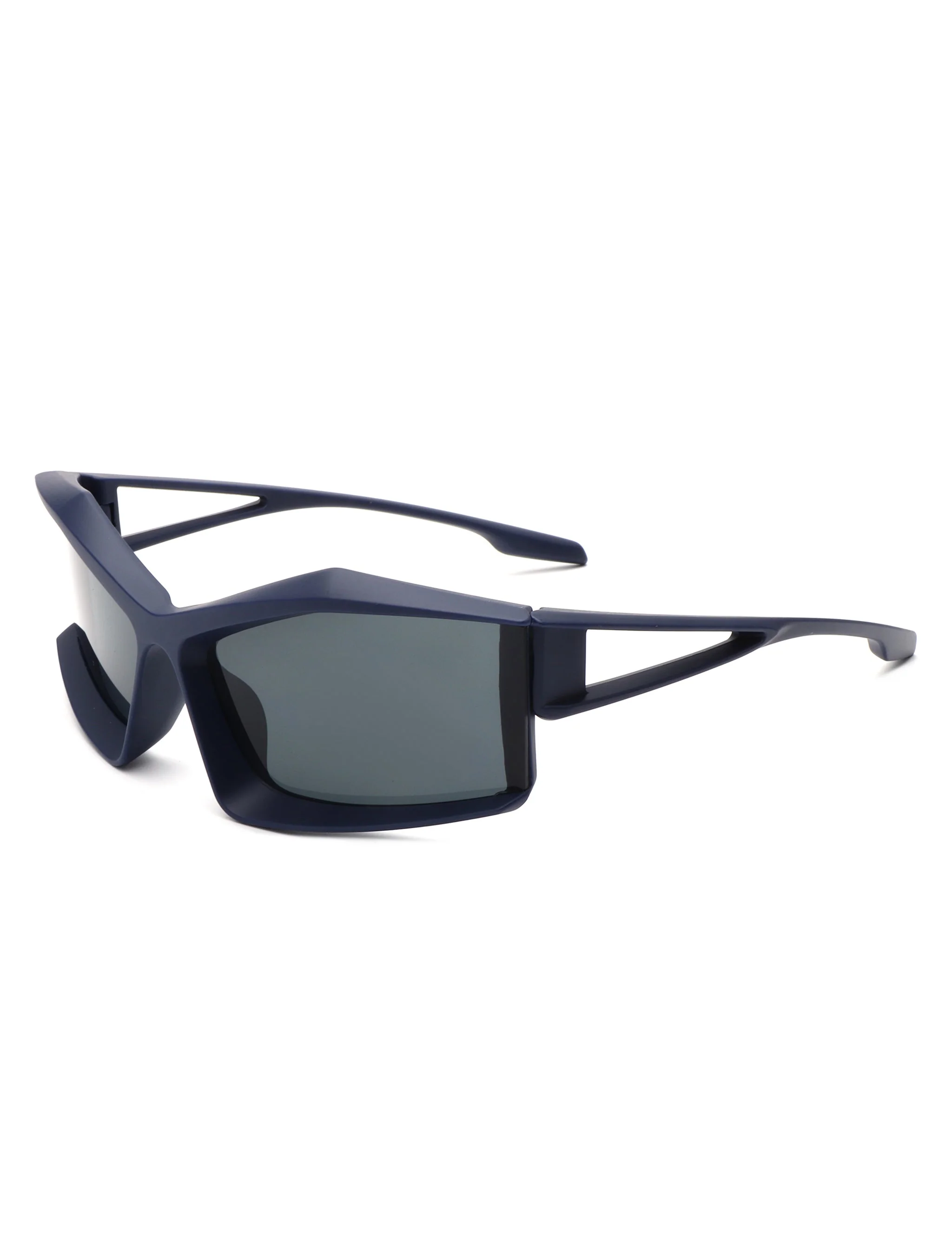 Halo - Futuristic Geometric Rectangle Fashion Sunglasses - Image 6