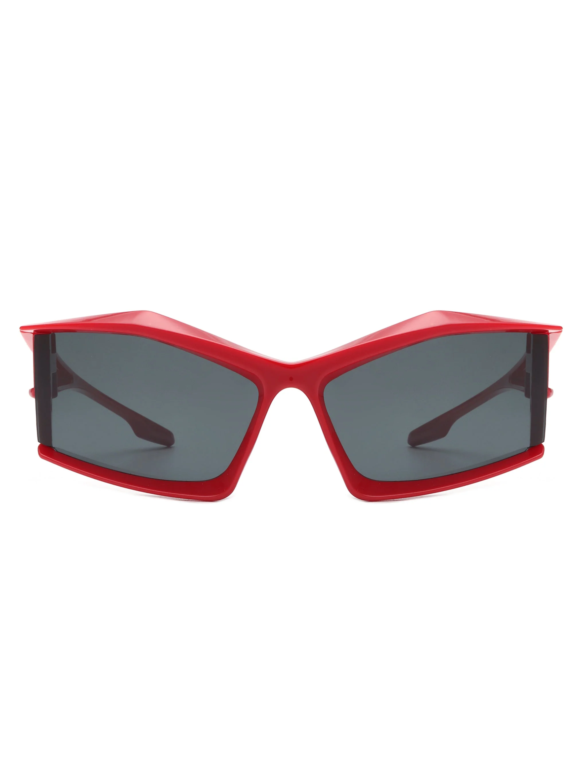 Halo - Futuristic Geometric Rectangle Fashion Sunglasses - Image 7