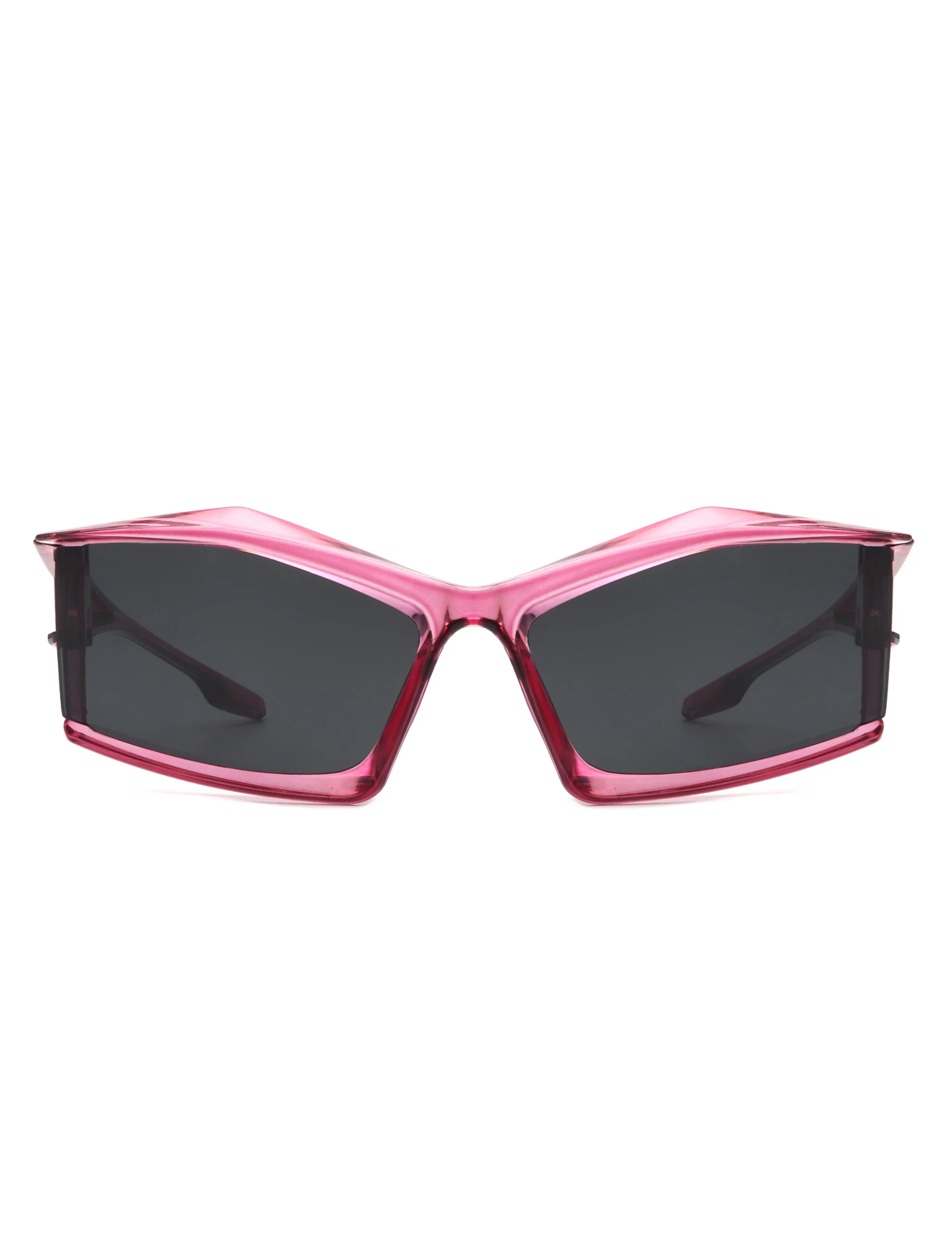 Halo - Futuristic Geometric Rectangle Fashion Sunglasses - Image 9