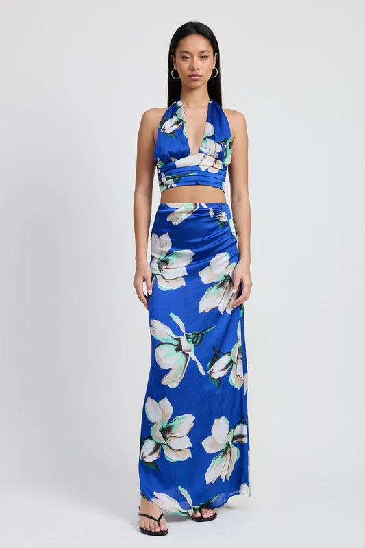HALTER NECK FLORAL TOP - Image 4