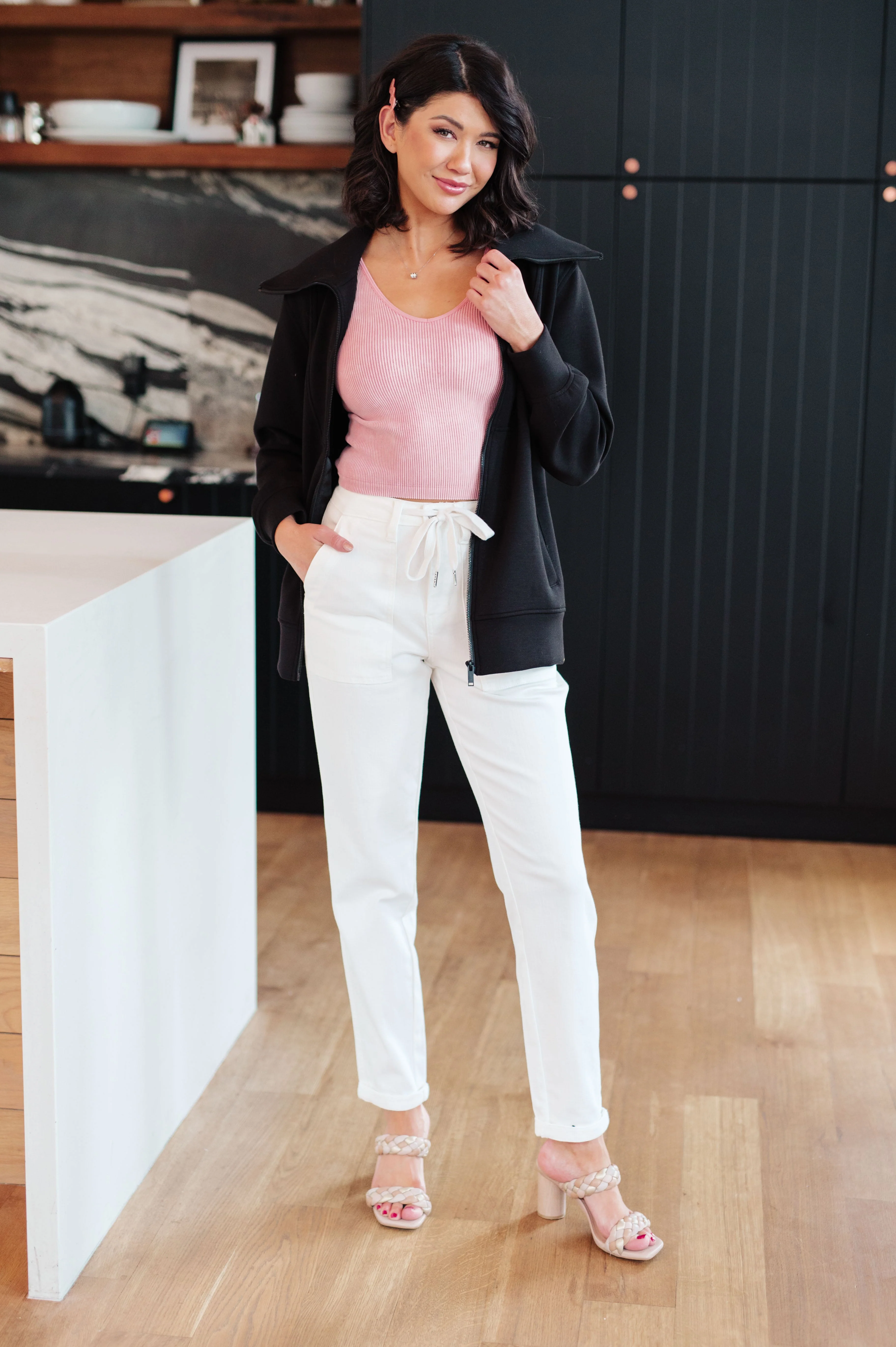 Handle That High Neck Zip Up Jacket - Image 6
