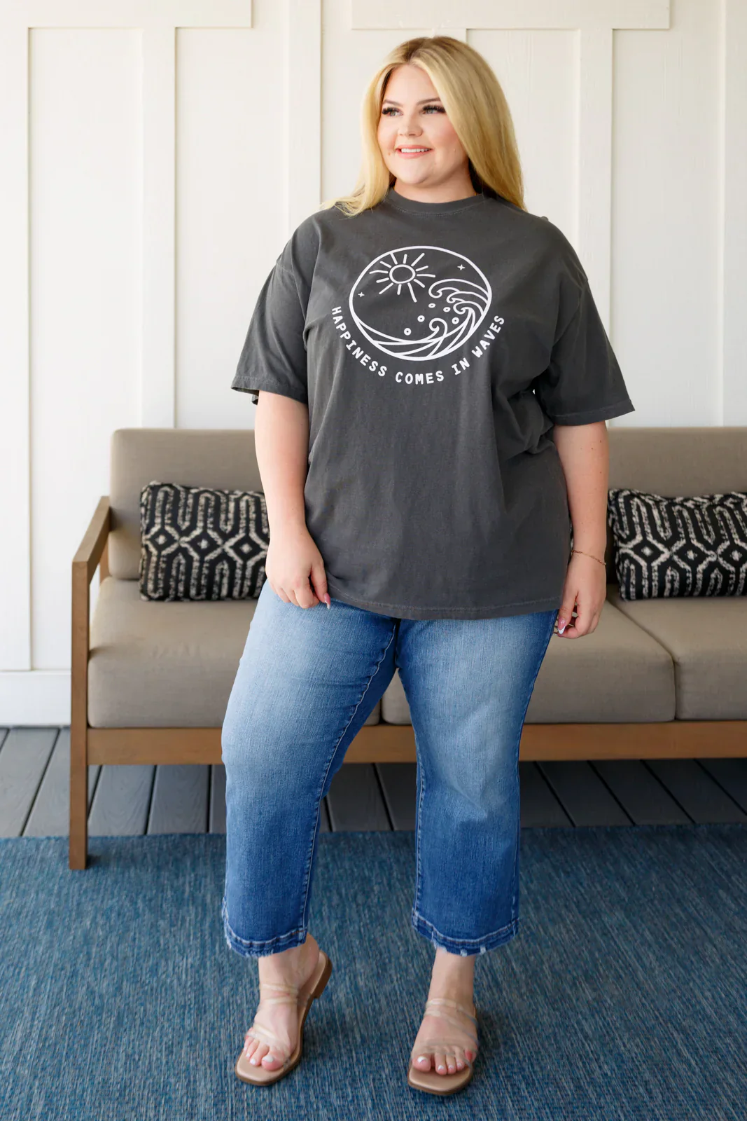 Happiness Comes in Waves Tee - Image 4