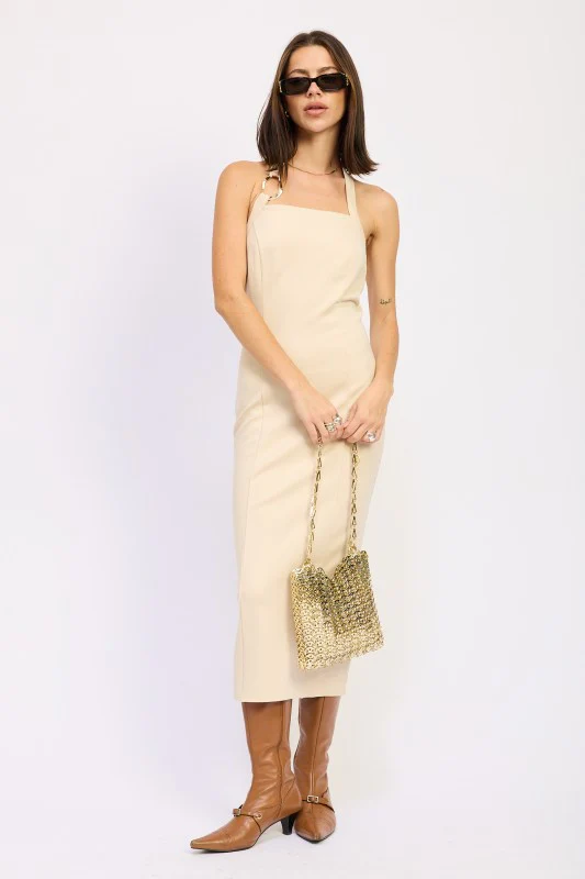 HARDWARD HALTER MIDI DRESS - Image 4