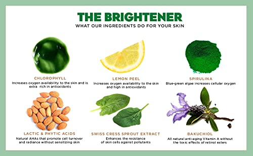 HEAR ME RAW The Brightener with CHLOROPHYLL+ | 10 Minute Plant-Based Rinse-Off Facial Mask for Firmer, Brighter, and Younger-looking Skin | Reduces Fine Lines and Wrinkles | - Image 16