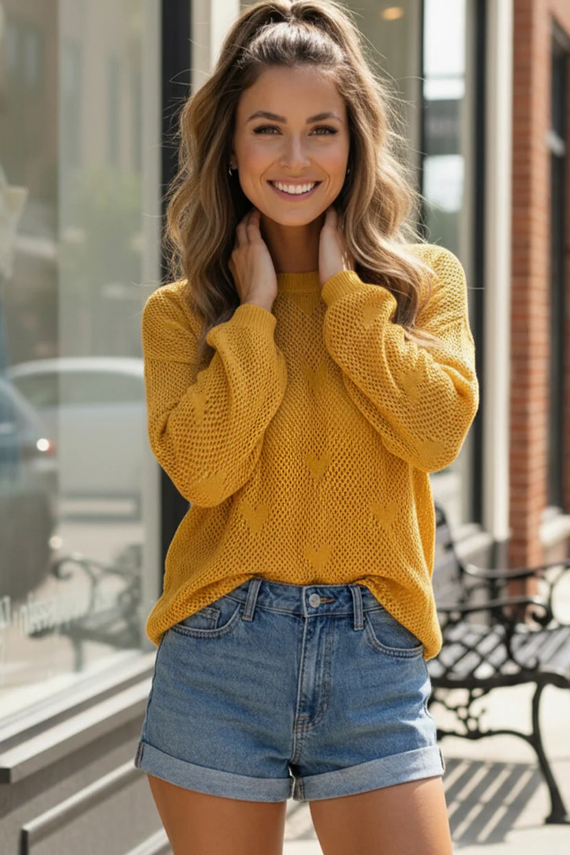 Heart of Gold Lightweight Knit - Image 6