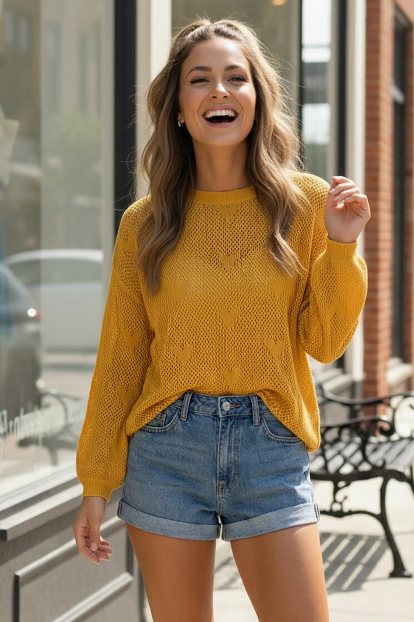 Heart of Gold Lightweight Knit - Image 7