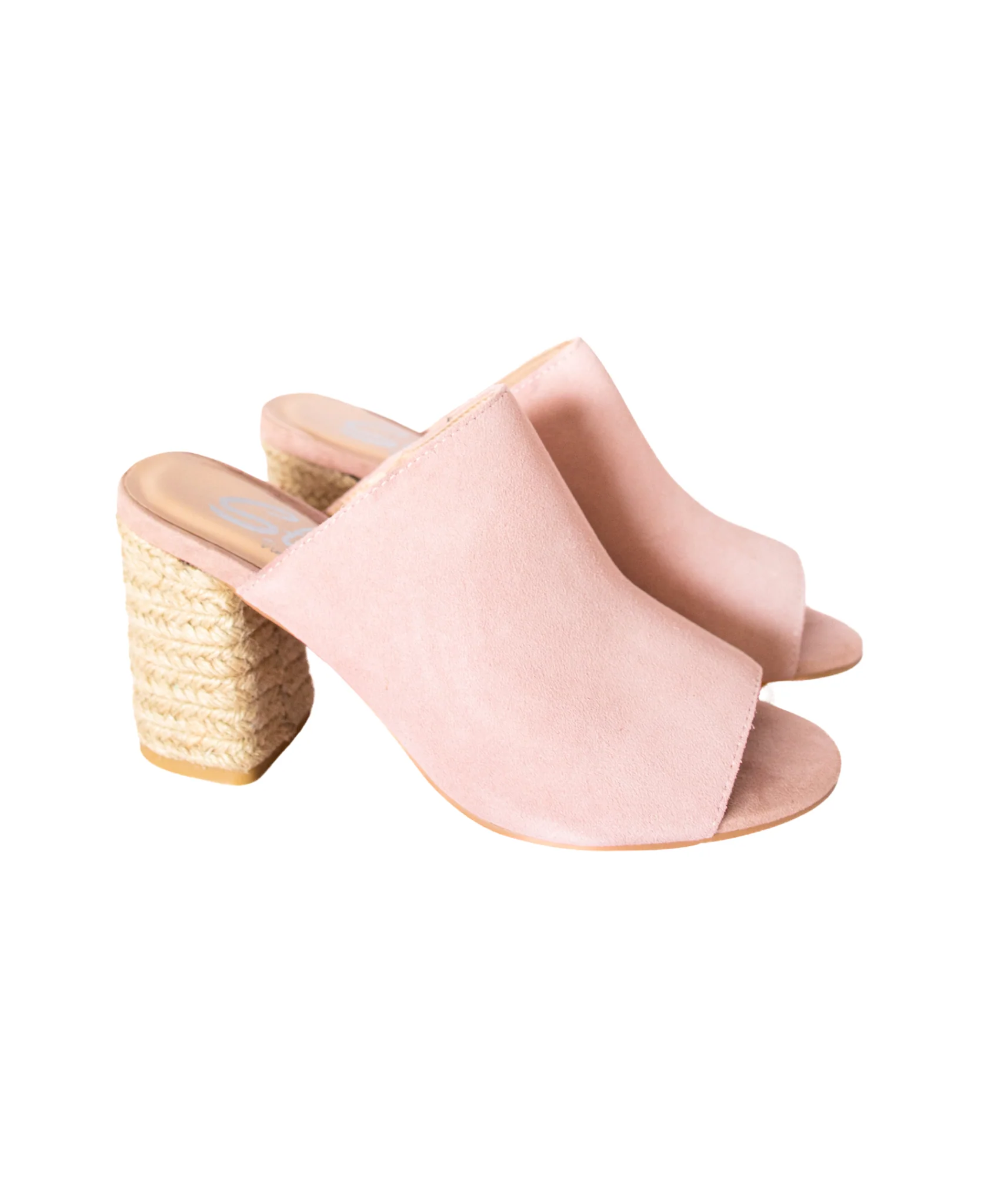 Helena Heeled Sandal in Blush Suede - Image 6