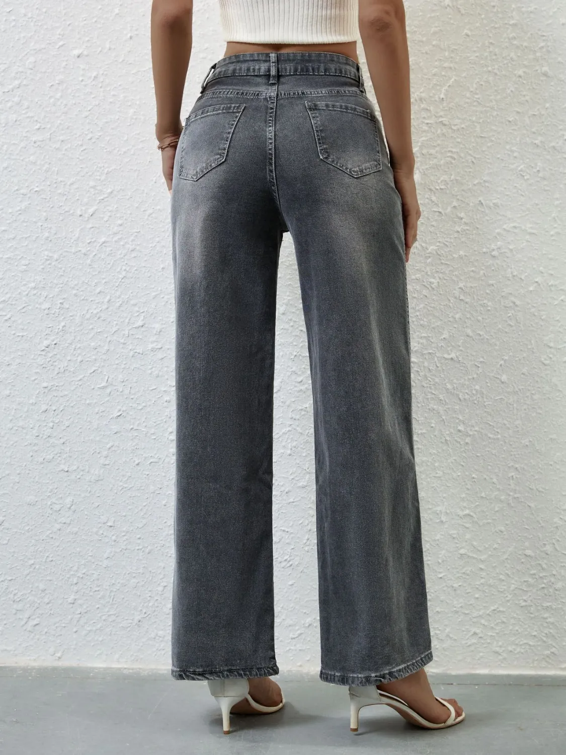High Rise Wide Leg Jeans - Image 12