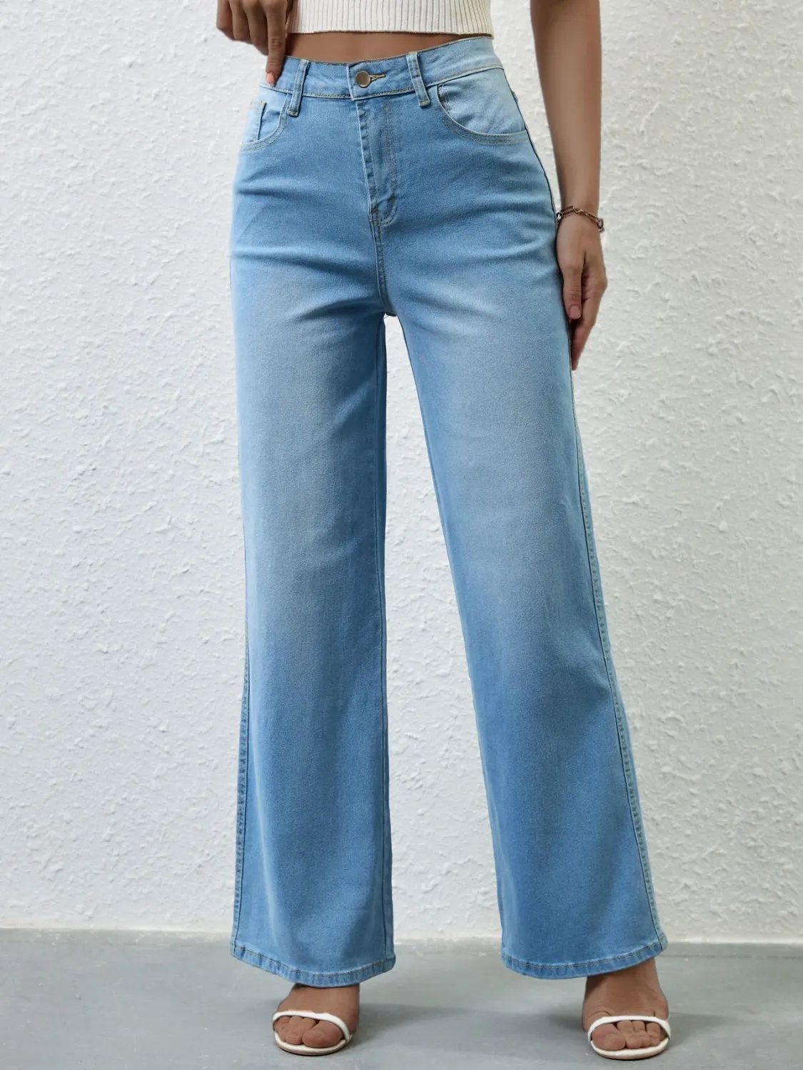High Rise Wide Leg Jeans - Image 6