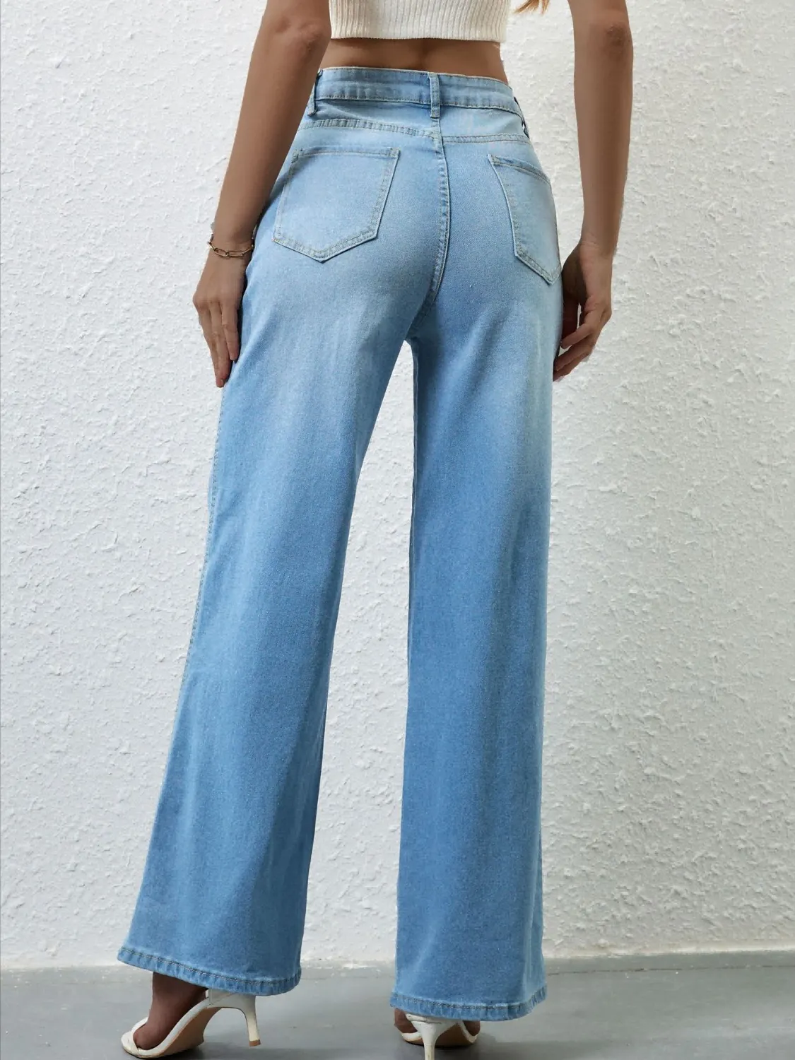 High Rise Wide Leg Jeans - Image 8